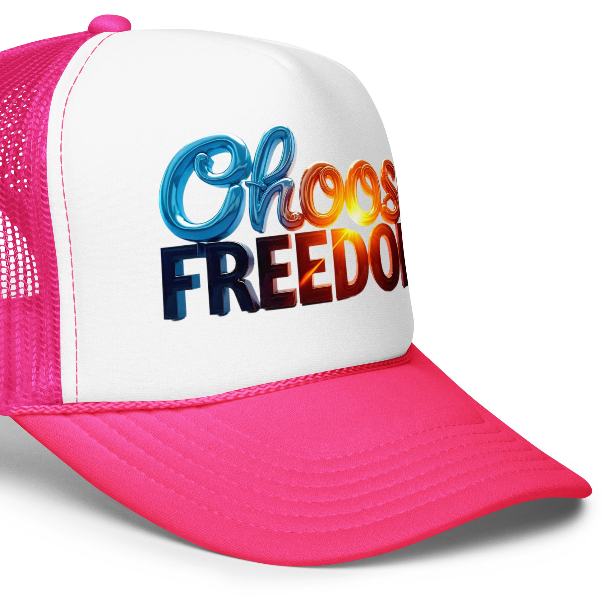 Foam trucker hat - Choose Freedom Foam Trucker Hat – Bold Liberty Street Style by printfluence.net