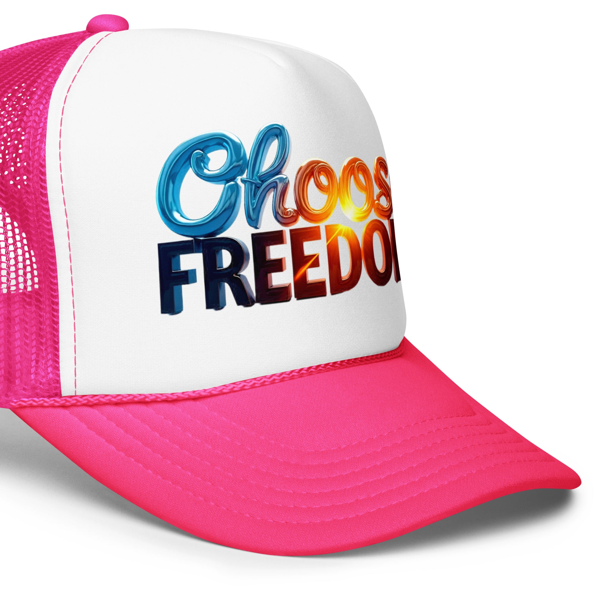 Foam trucker hat - Choose Freedom Foam Trucker Hat – Bold Liberty Street Style by printfluence.net