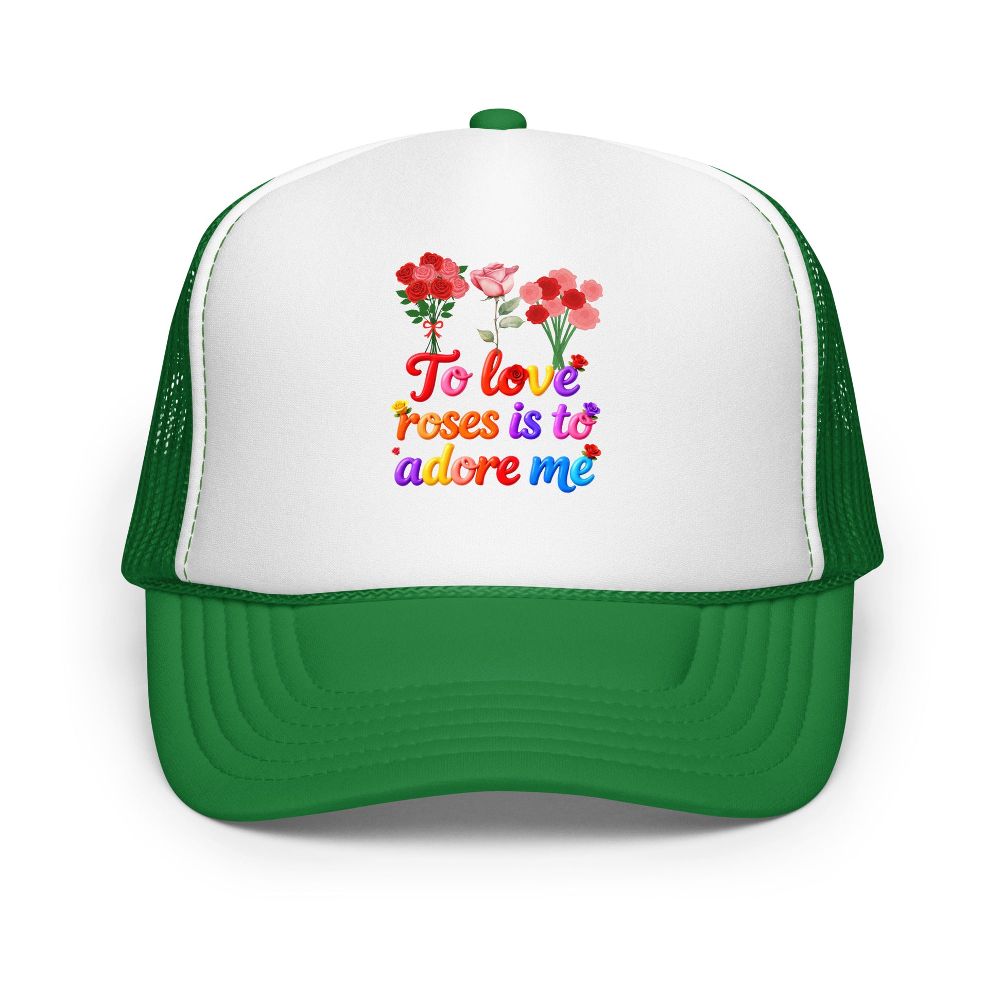 Foam trucker hat - Elite Rose Love Trucker Hat – Opulent Foam Luxury by printfluence.net