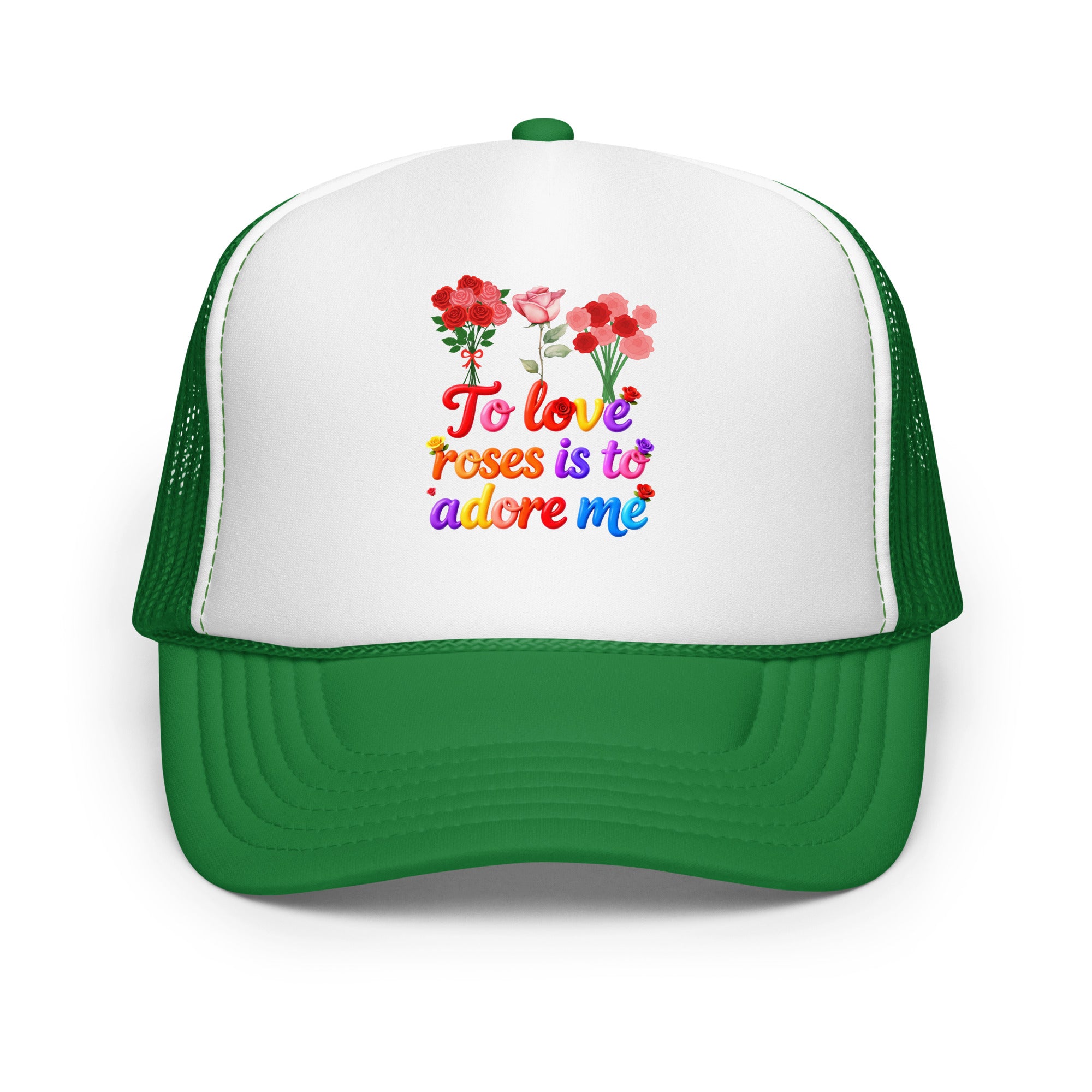Foam trucker hat - Elite Rose Love Trucker Hat – Opulent Foam Luxury by printfluence.net