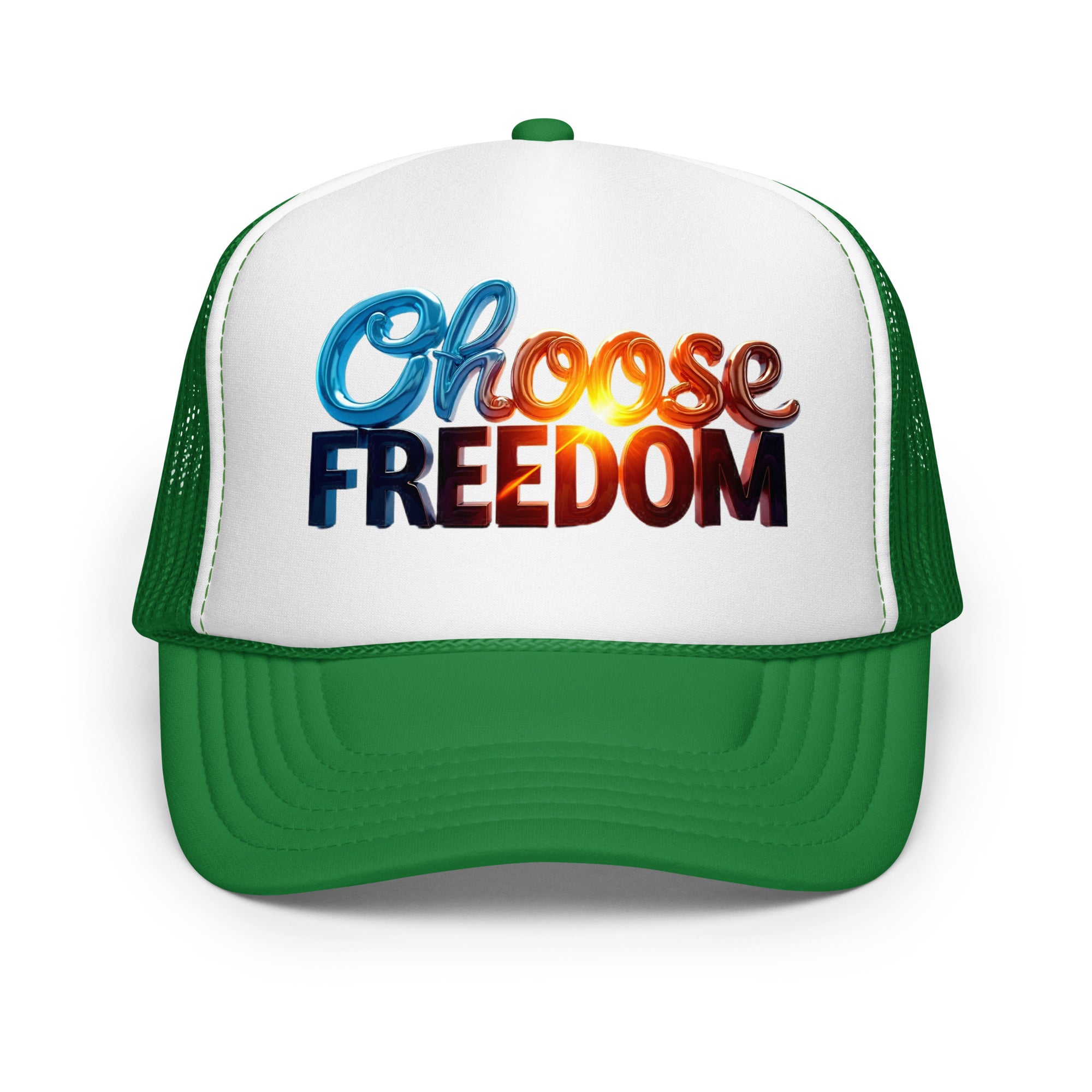 Foam trucker hat - Choose Freedom Foam Trucker Hat – Bold Liberty Street Style by printfluence.net