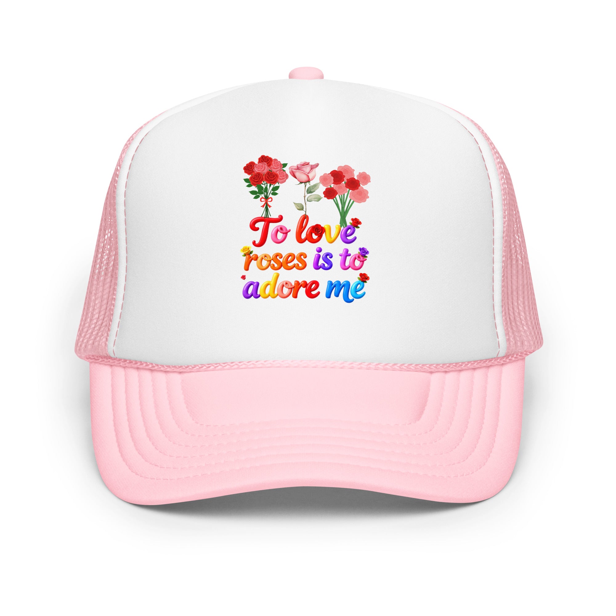 Foam trucker hat - Elite Rose Love Trucker Hat – Opulent Foam Luxury by printfluence.net
