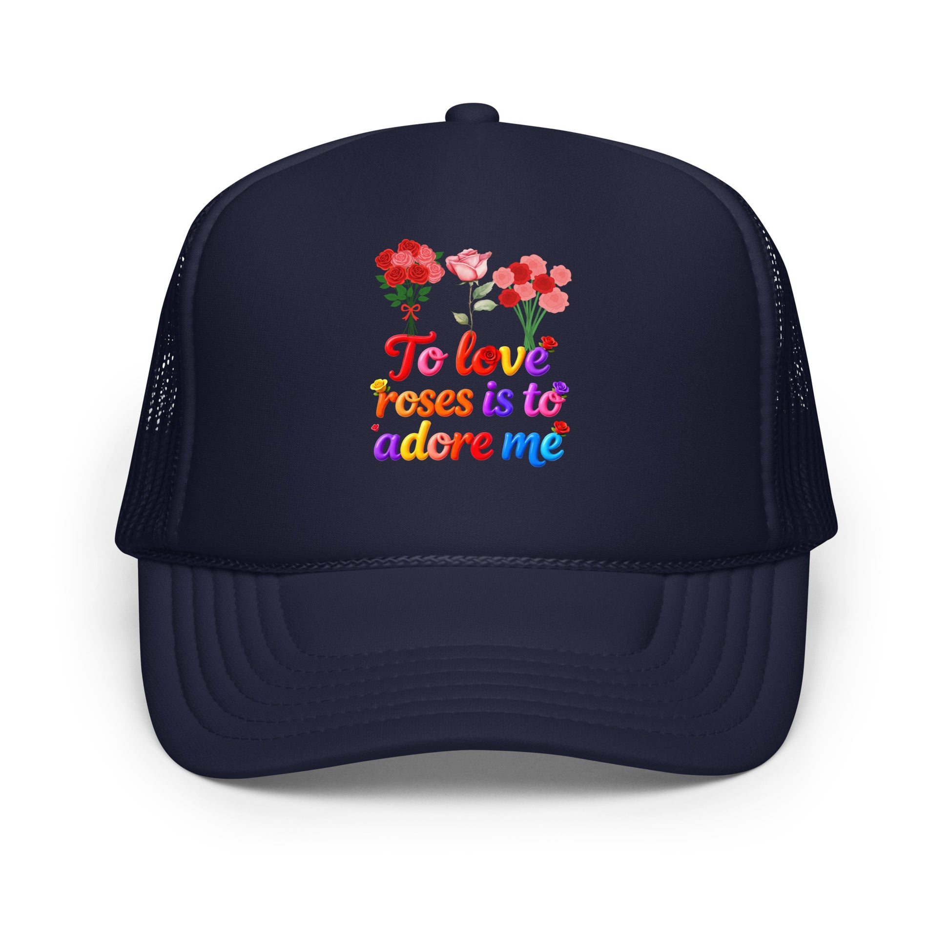 Foam trucker hat - Elite Rose Love Trucker Hat – Opulent Foam Luxury by printfluence.net