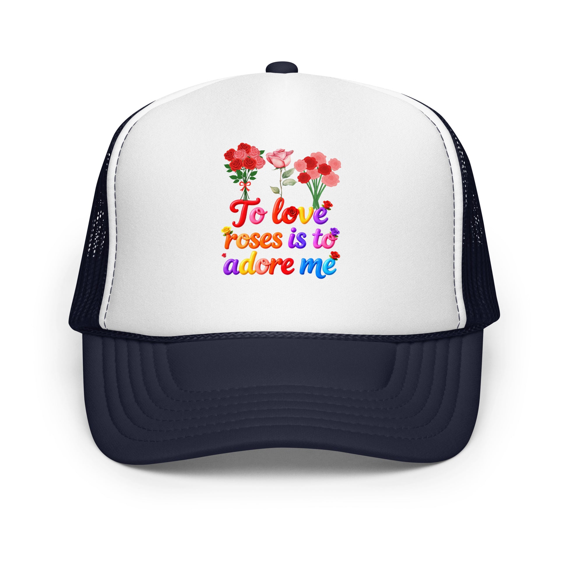 Foam trucker hat - Elite Rose Love Trucker Hat – Opulent Foam Luxury by printfluence.net