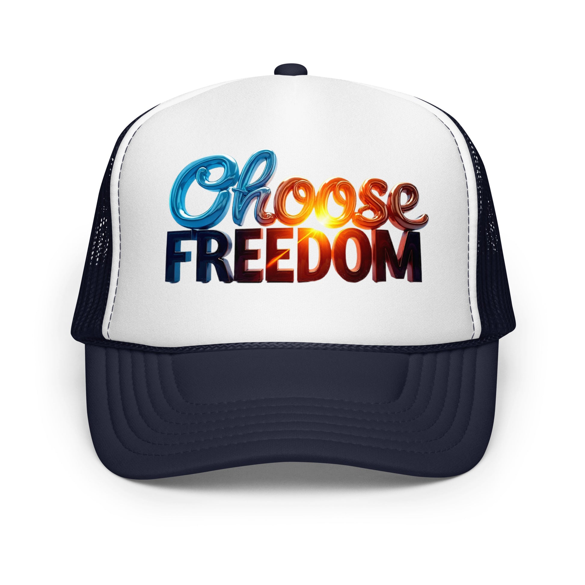 Foam trucker hat - Choose Freedom Foam Trucker Hat – Bold Liberty Street Style by printfluence.net
