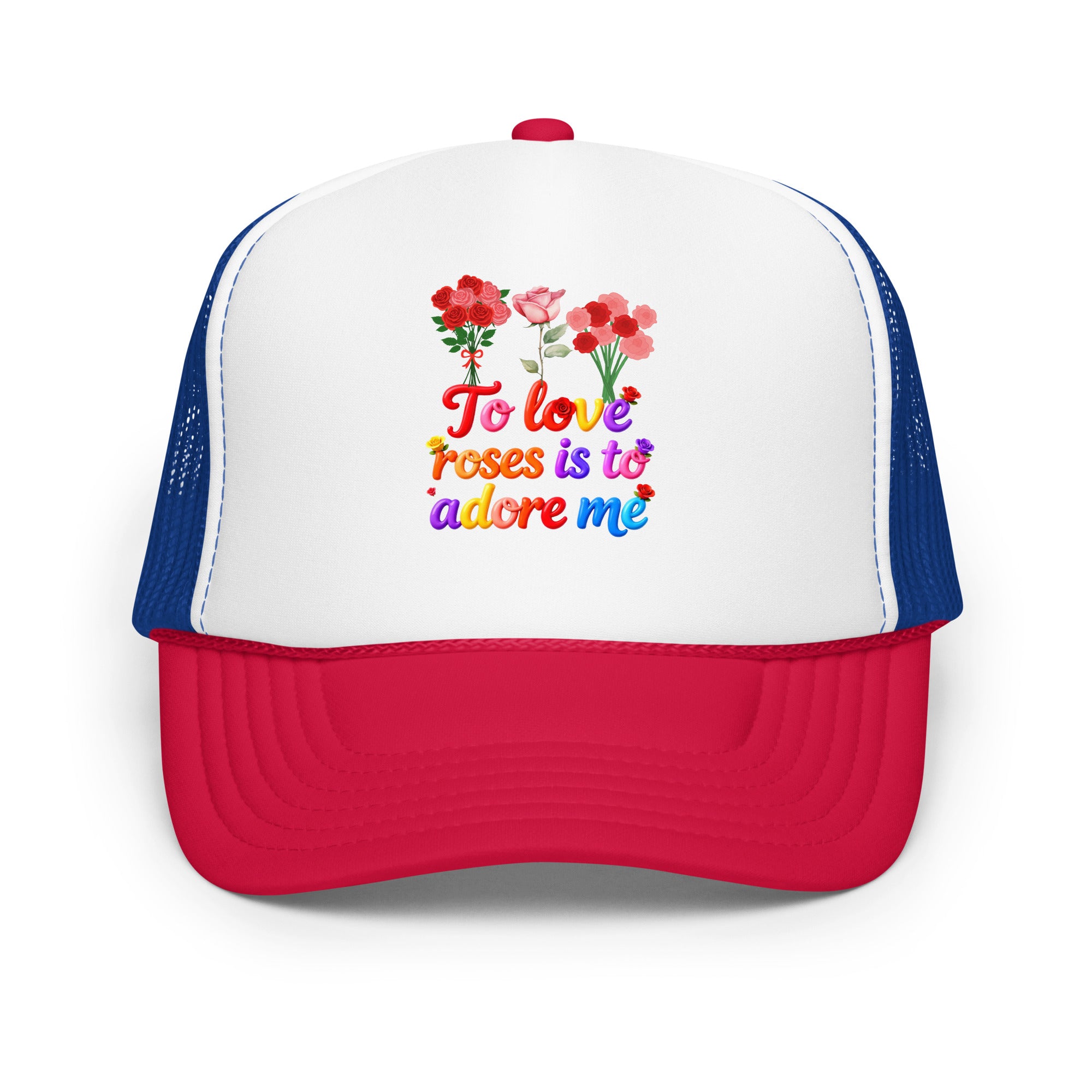 Foam trucker hat - Elite Rose Love Trucker Hat – Opulent Foam Luxury by printfluence.net