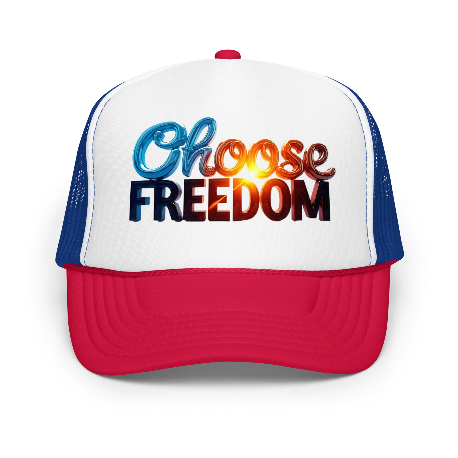 Foam trucker hat - Choose Freedom Foam Trucker Hat – Bold Liberty Street Style by printfluence.net