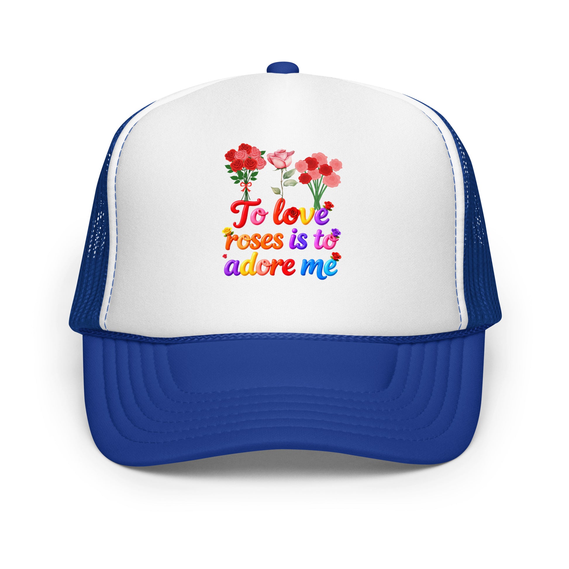 Foam trucker hat - Elite Rose Love Trucker Hat – Opulent Foam Luxury by printfluence.net