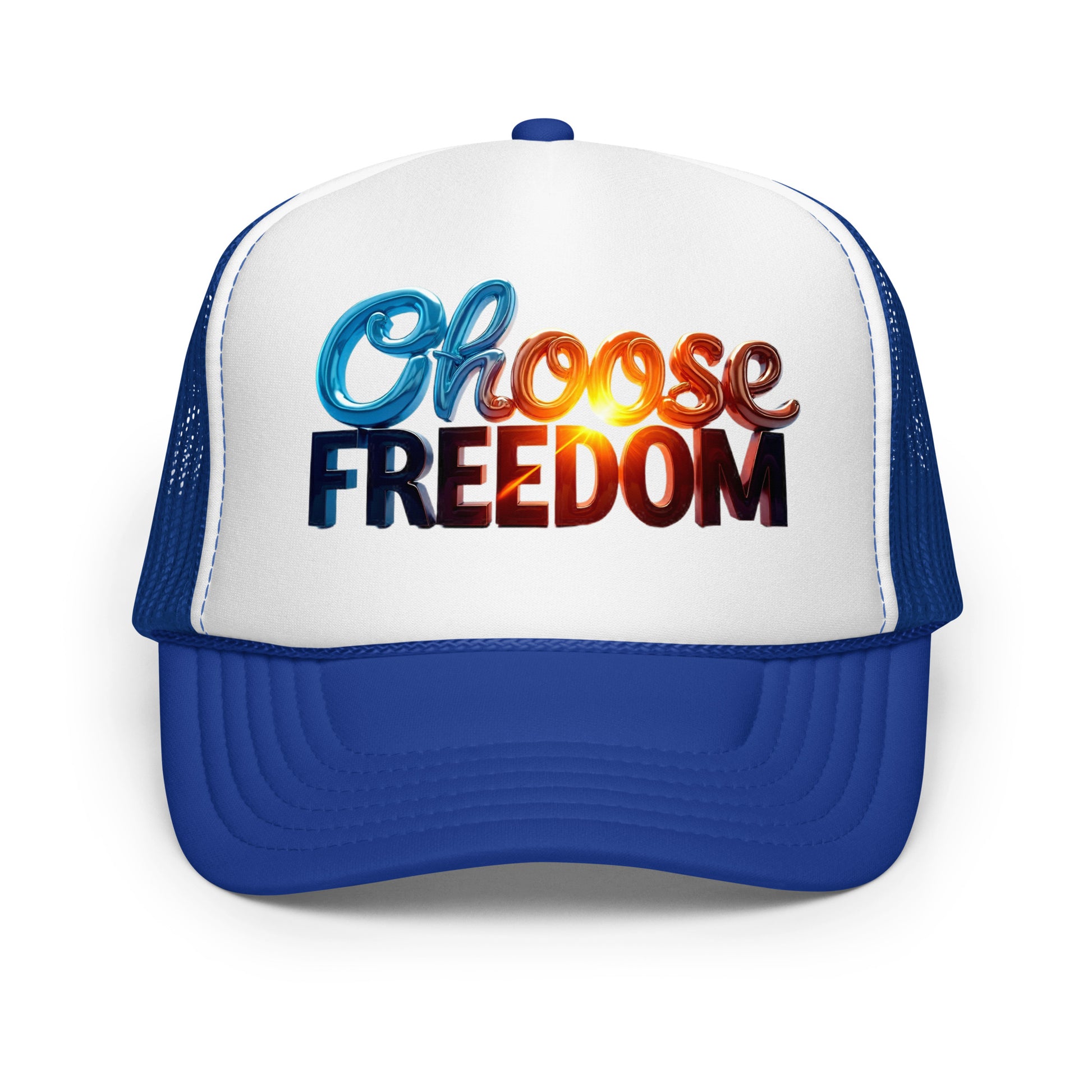 Foam trucker hat - Choose Freedom Foam Trucker Hat – Bold Liberty Street Style by printfluence.net