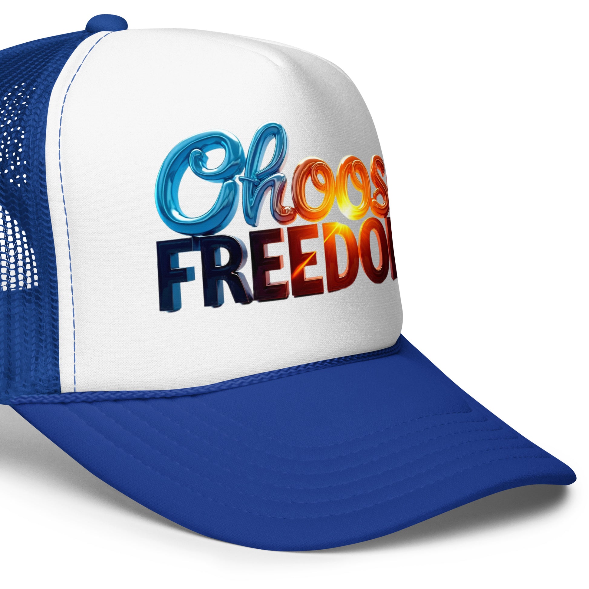 Foam trucker hat - Choose Freedom Foam Trucker Hat – Bold Liberty Street Style by printfluence.net
