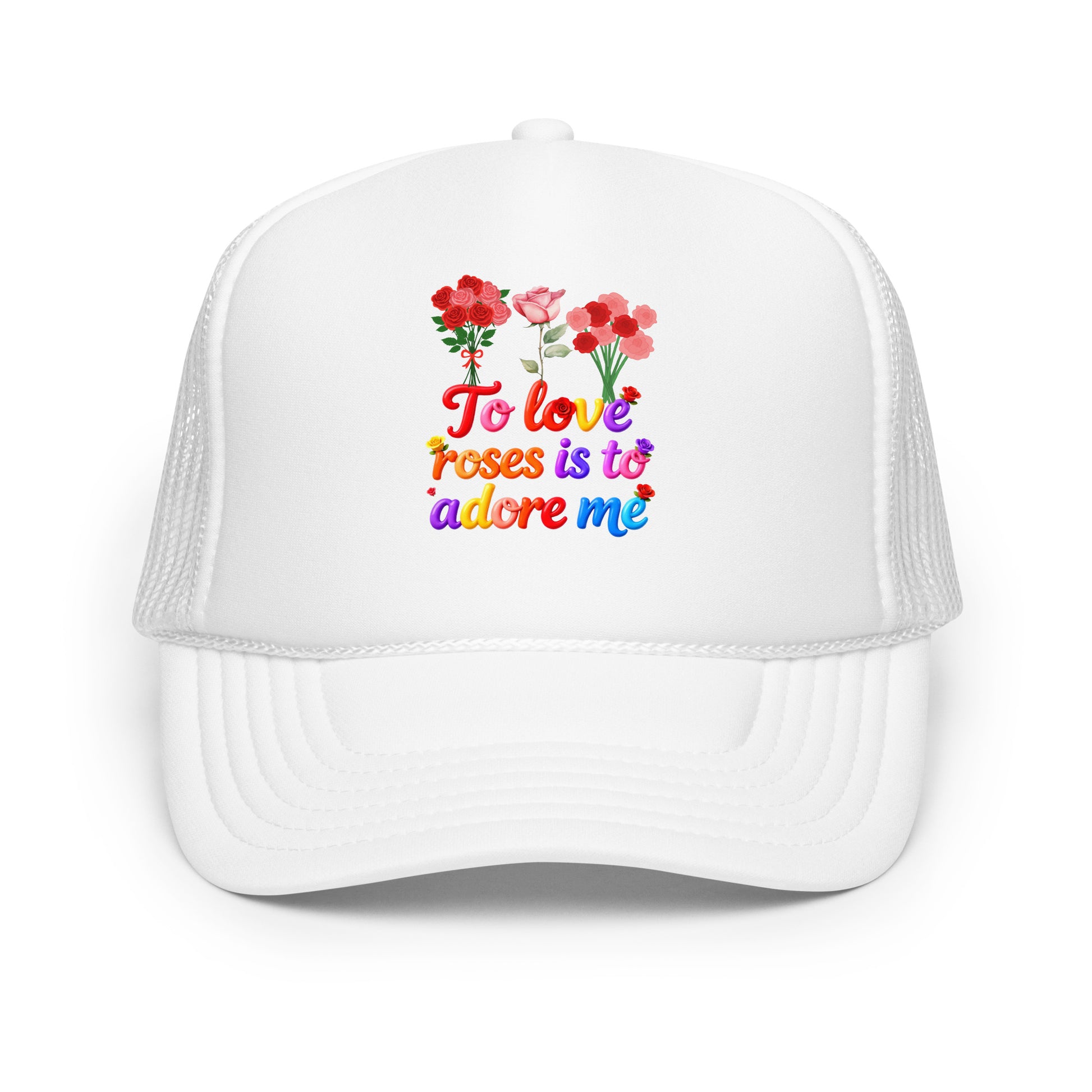 Foam trucker hat - Elite Rose Love Trucker Hat – Opulent Foam Luxury by printfluence.net