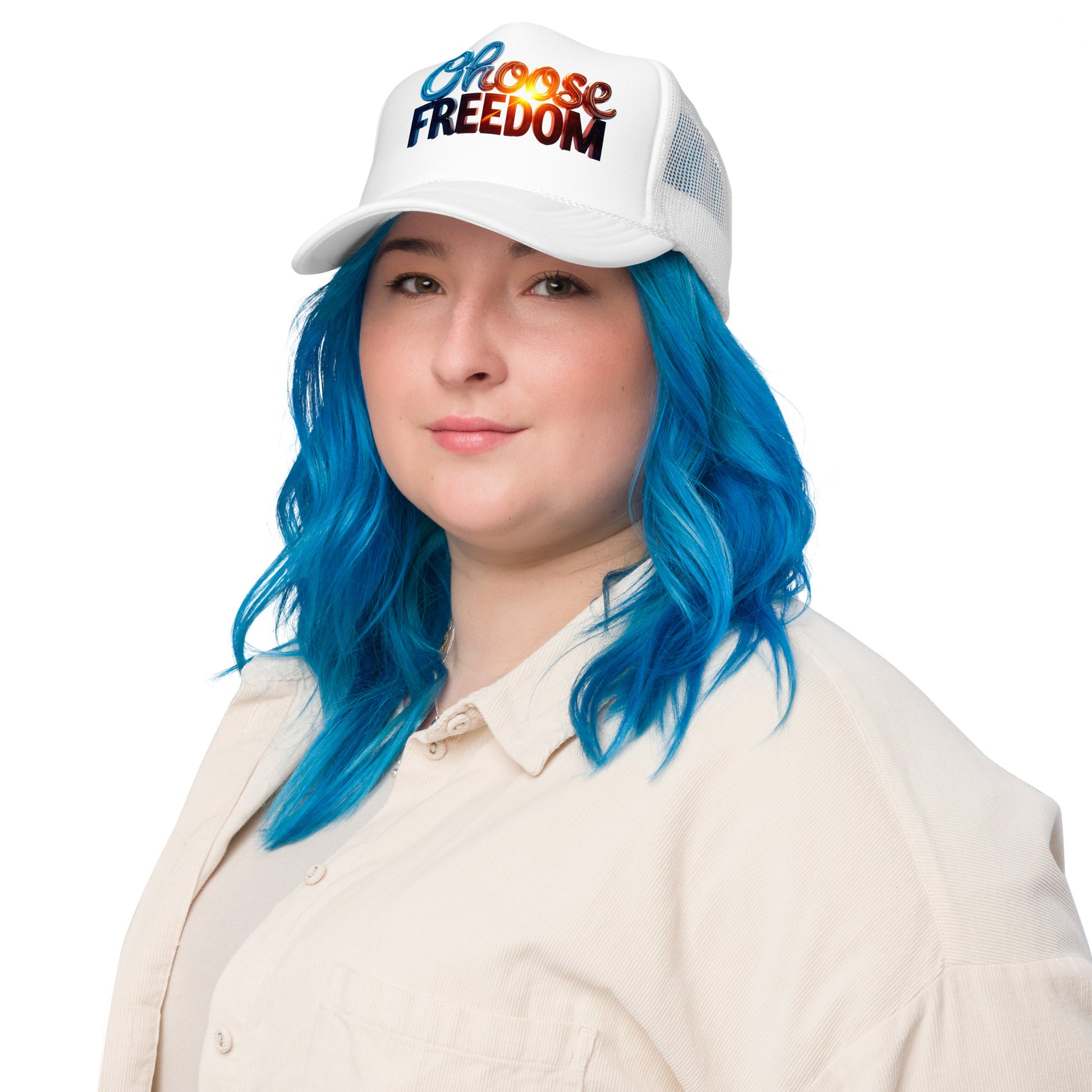 Foam trucker hat - Choose Freedom Foam Trucker Hat – Bold Liberty Street Style by printfluence.net