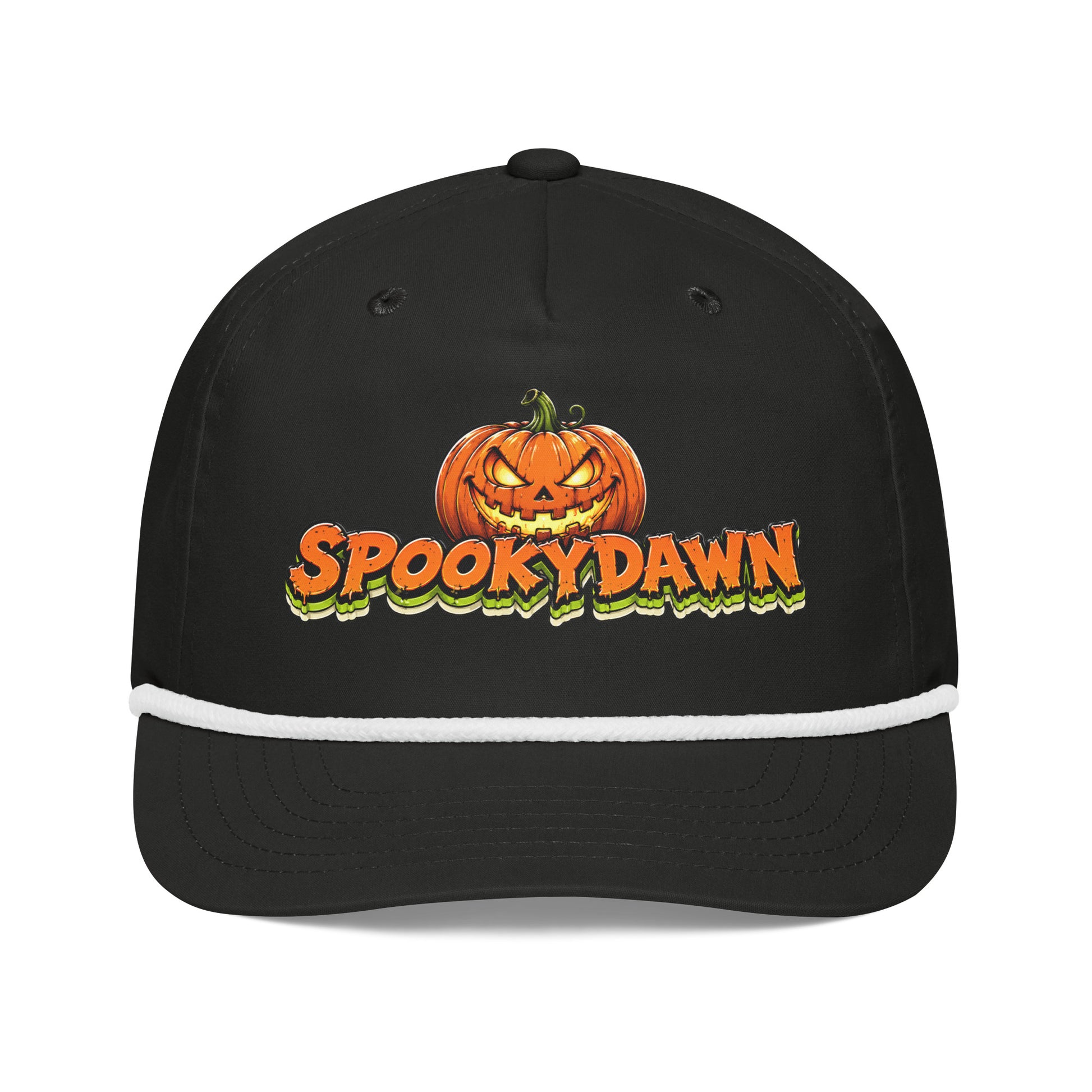 Spookydawn Vintage Horror Mystery Golf Rope Cap by printfluence.net