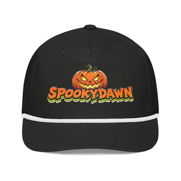 Spookydawn Vintage Horror Mystery Golf Rope Cap by printfluence.net