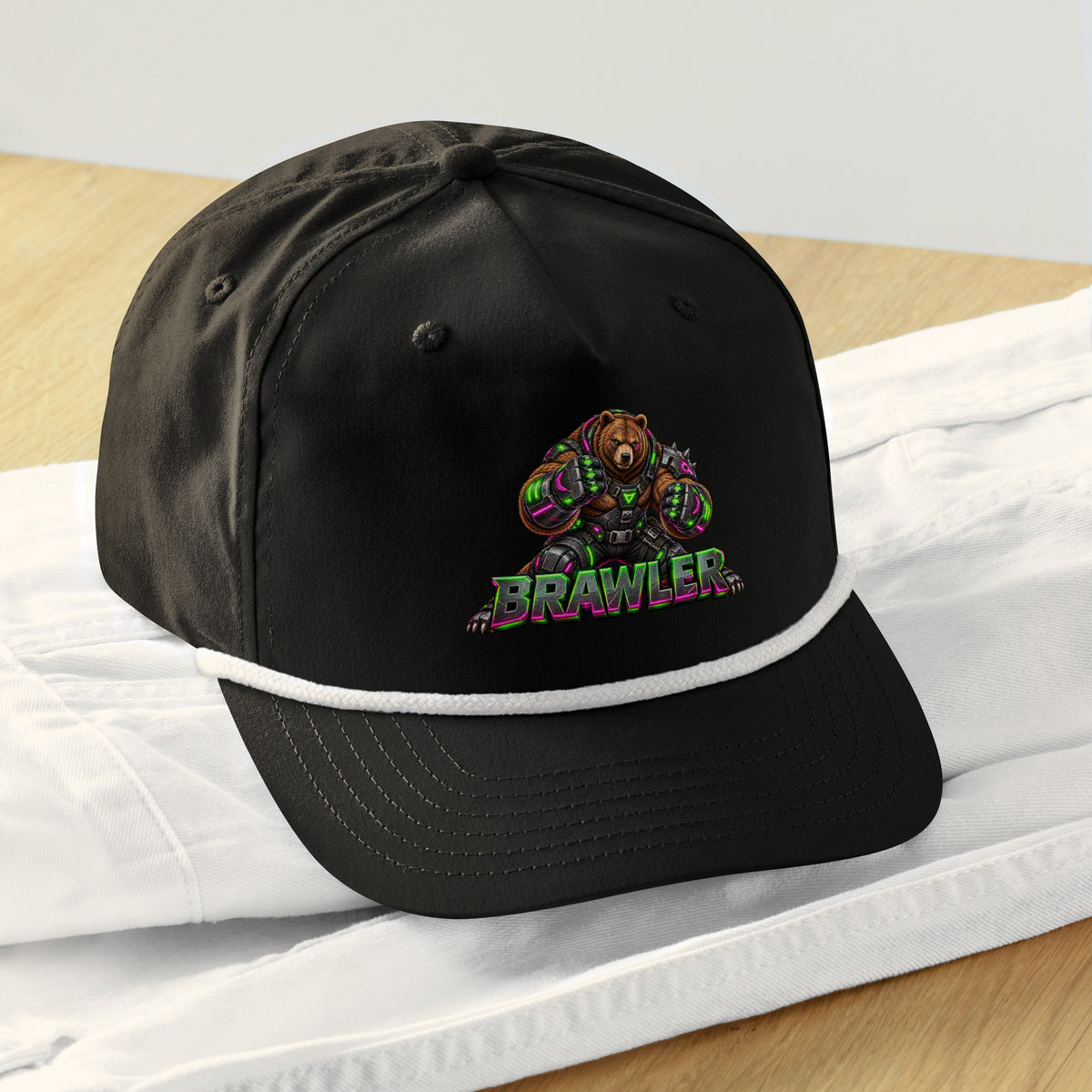 Cyberpunk Animals Lovers | Golf Rope Cap — BRAWLER by printfluence