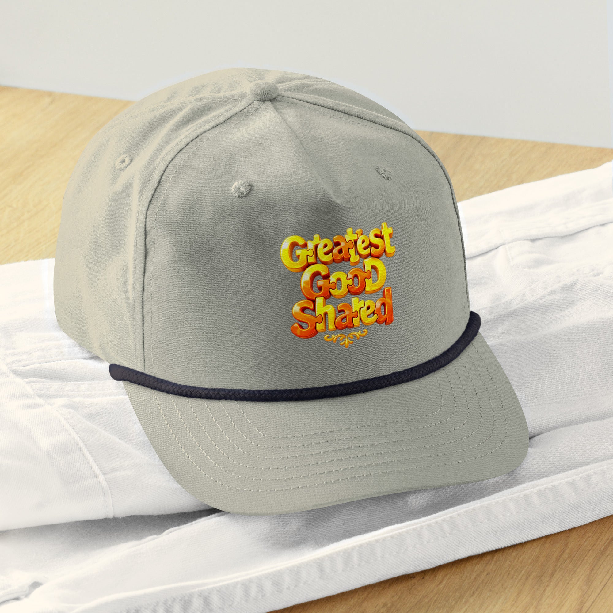 Golf rope cap - Greatest Good Shared Rope Cap – Golf Richardson Motivational Hat by printfluence.net