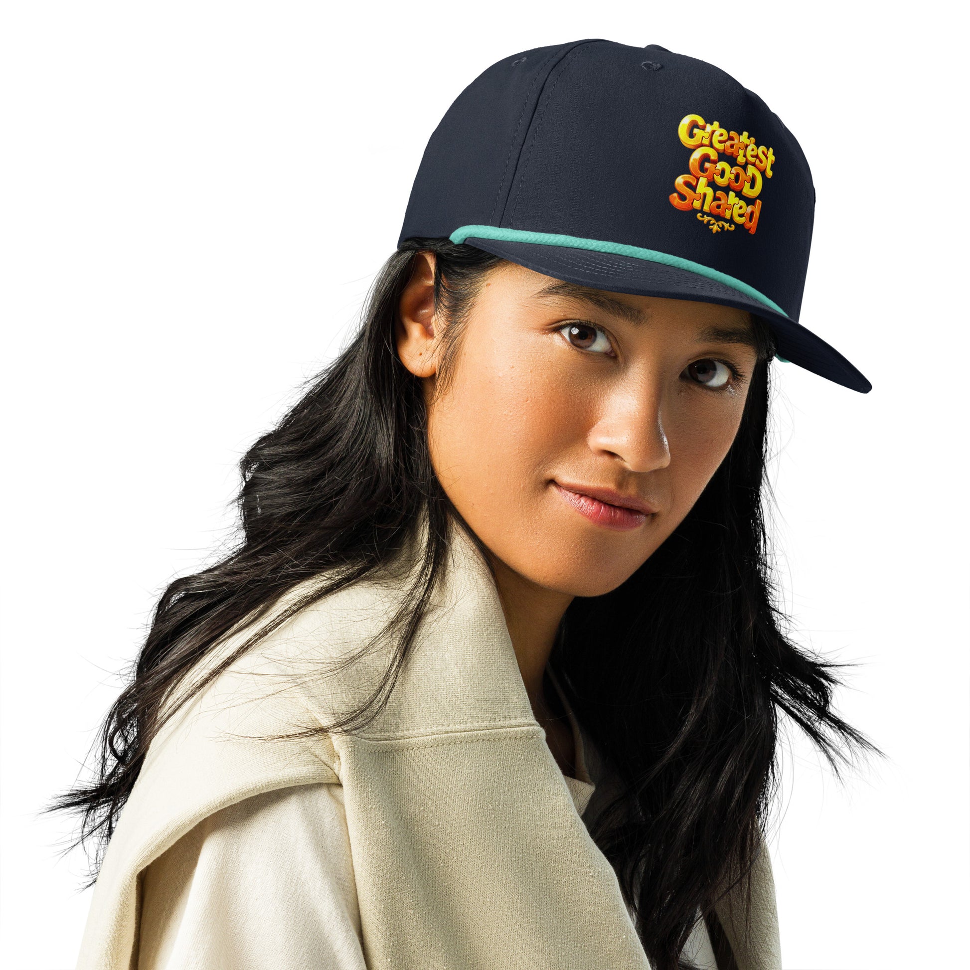 Golf rope cap - Greatest Good Shared Rope Cap – Golf Richardson Motivational Hat by printfluence.net