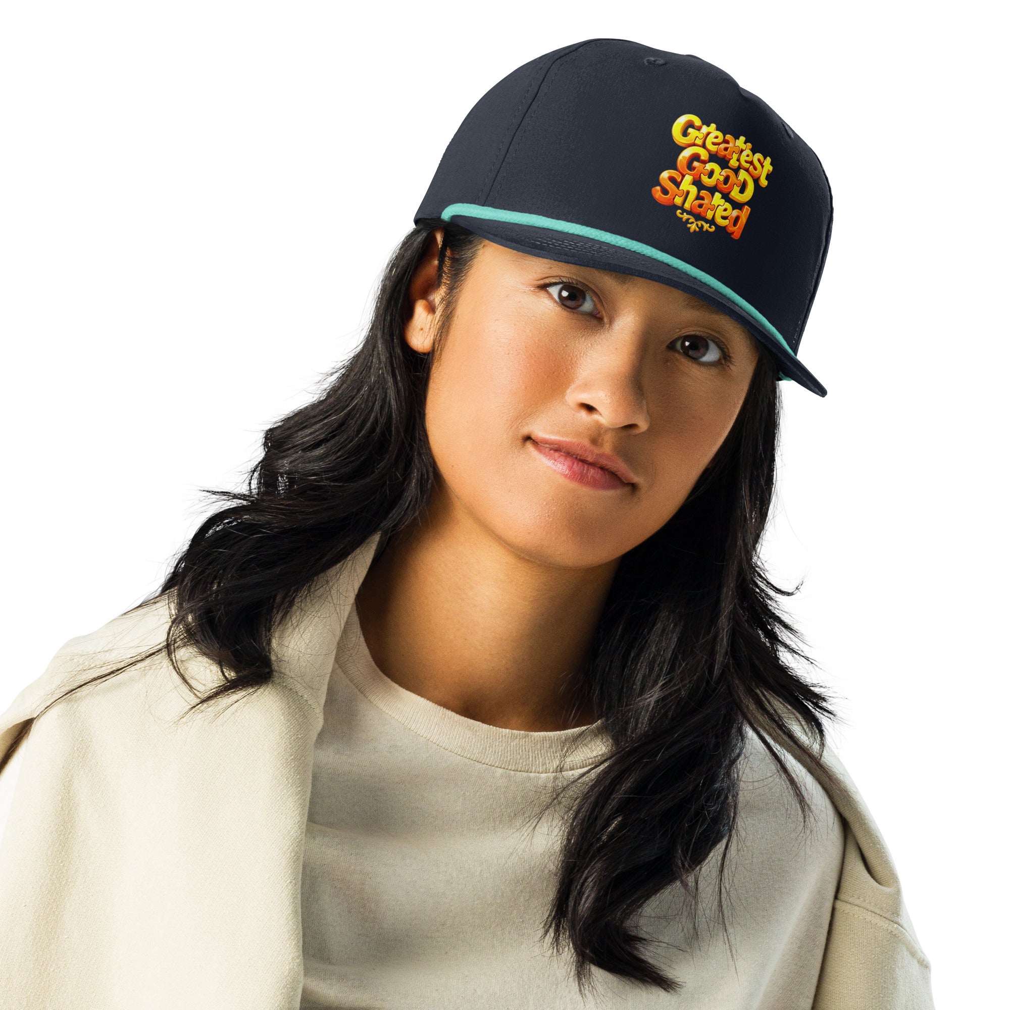 Golf rope cap - Greatest Good Shared Rope Cap – Golf Richardson Motivational Hat by printfluence.net