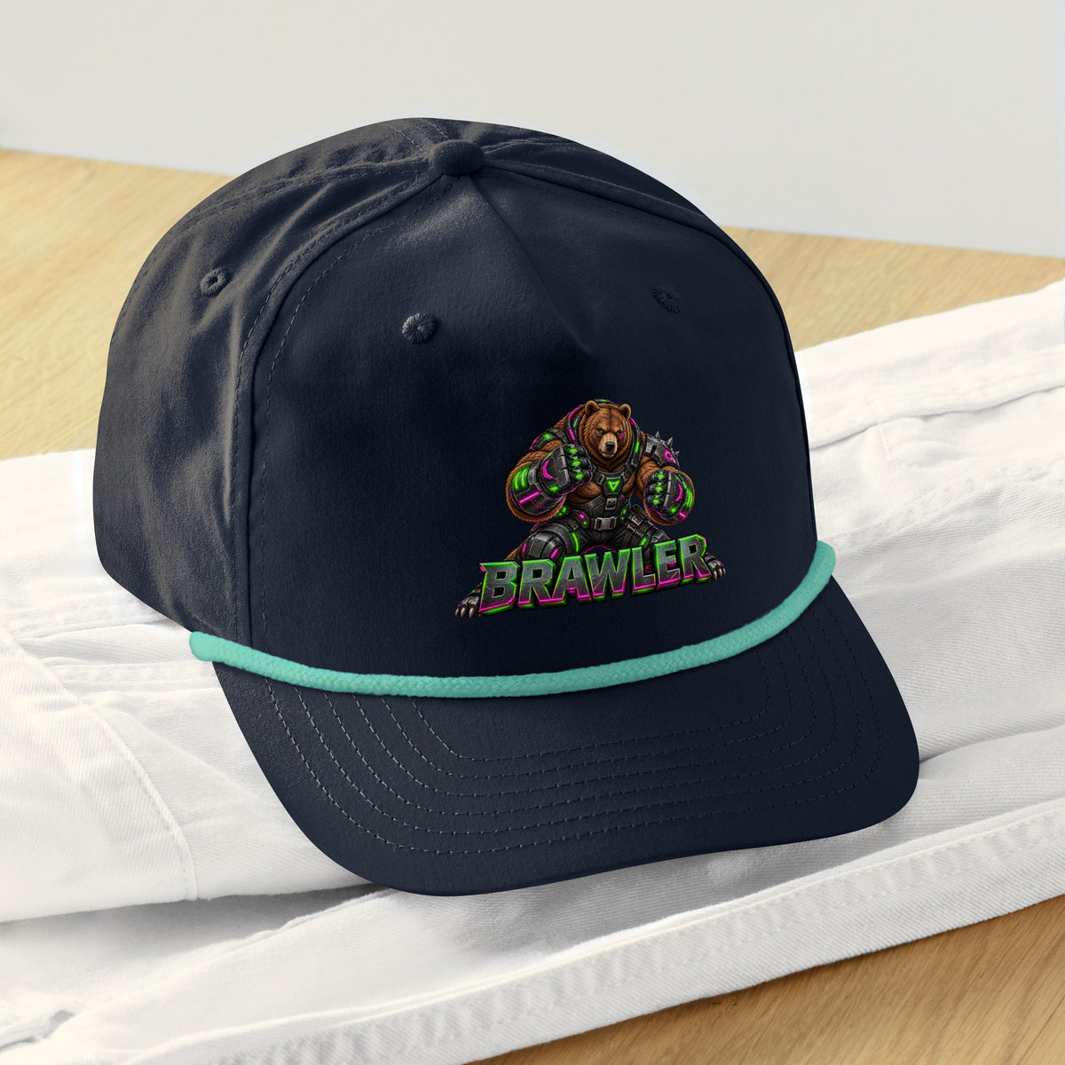 Cyberpunk Animals Lovers | Golf Rope Cap — BRAWLER by printfluence
