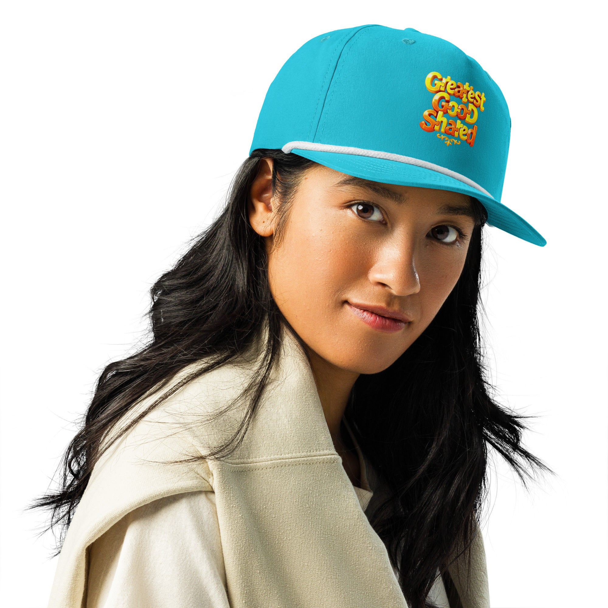 Golf rope cap - Greatest Good Shared Rope Cap – Golf Richardson Motivational Hat by printfluence.net