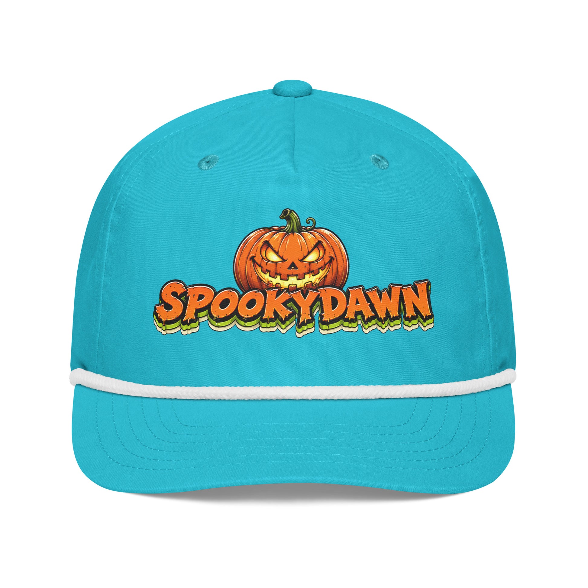 Spookydawn Vintage Horror Mystery Golf Rope Cap by printfluence.net