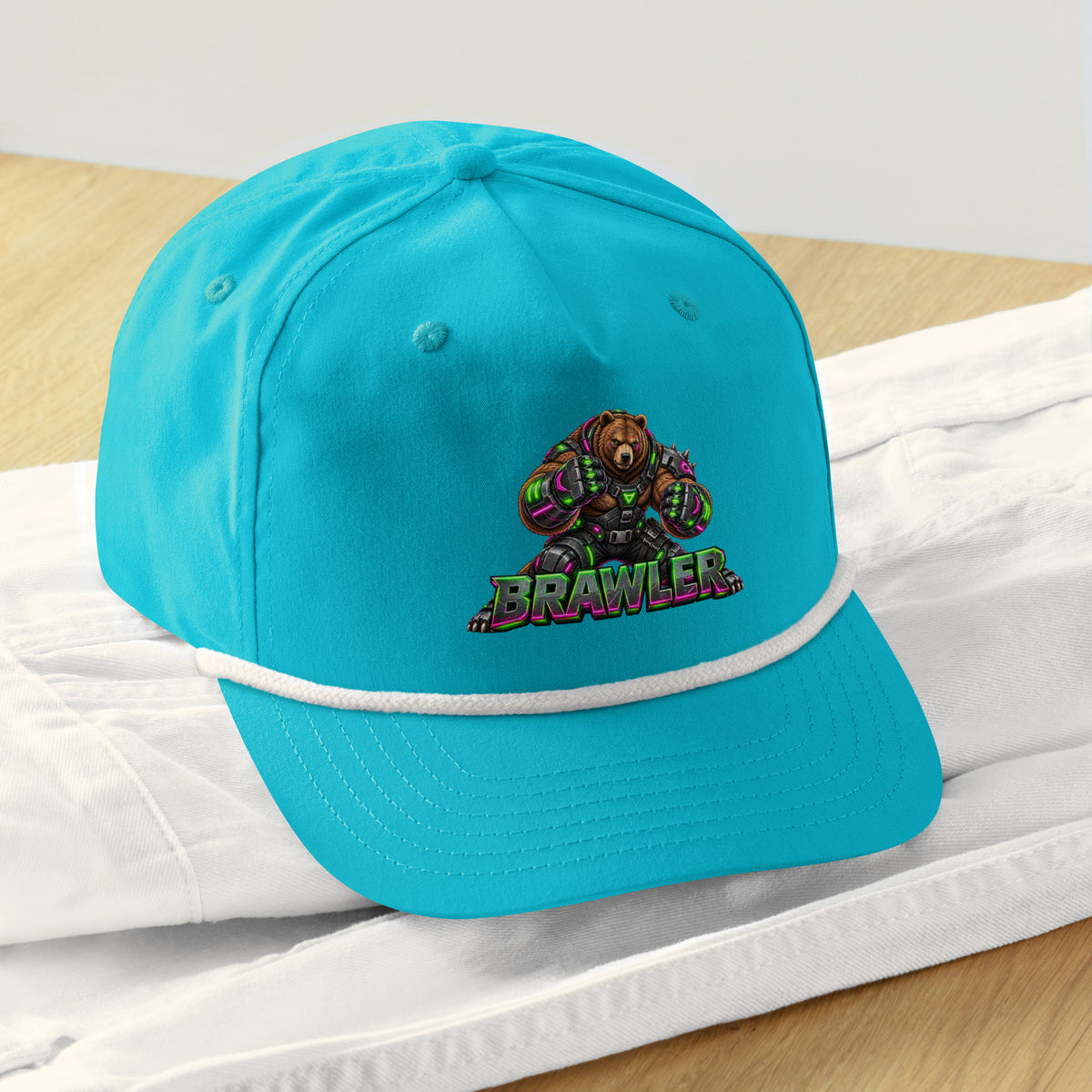 Cyberpunk Animals Lovers | Golf Rope Cap — BRAWLER by printfluence