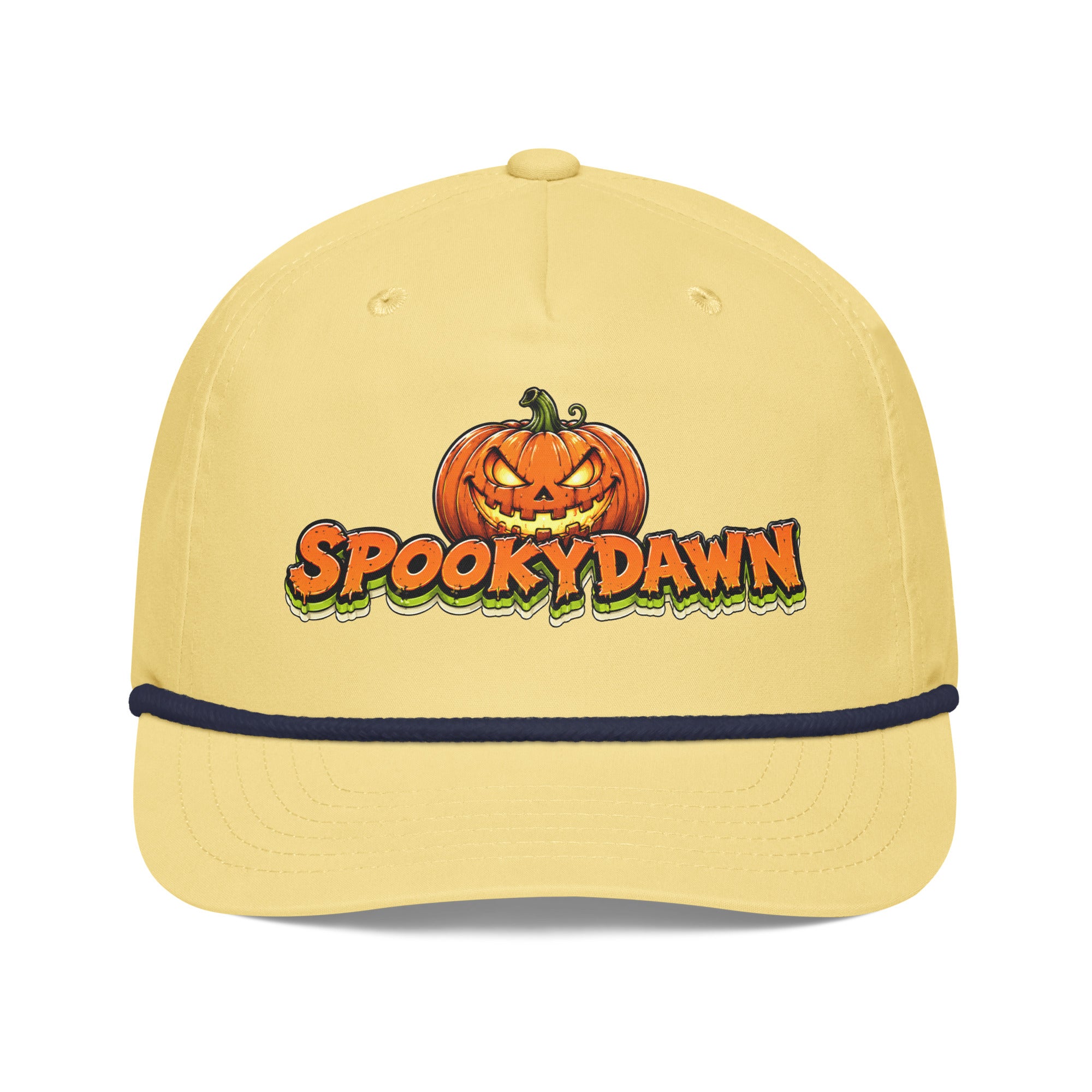 Spookydawn Vintage Horror Mystery Golf Rope Cap by printfluence.net
