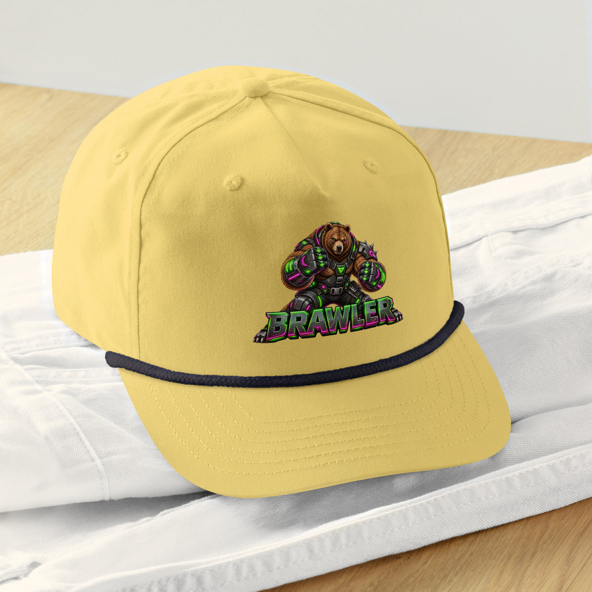 Cyberpunk Animals Lovers | Golf Rope Cap — BRAWLER by printfluence