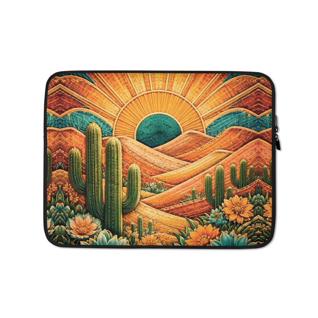 Laptop Sleeve - Sunrise Landscape Laptop Sleeve – Scenic Mountains, Fields & Meadows Case by printfluence.net