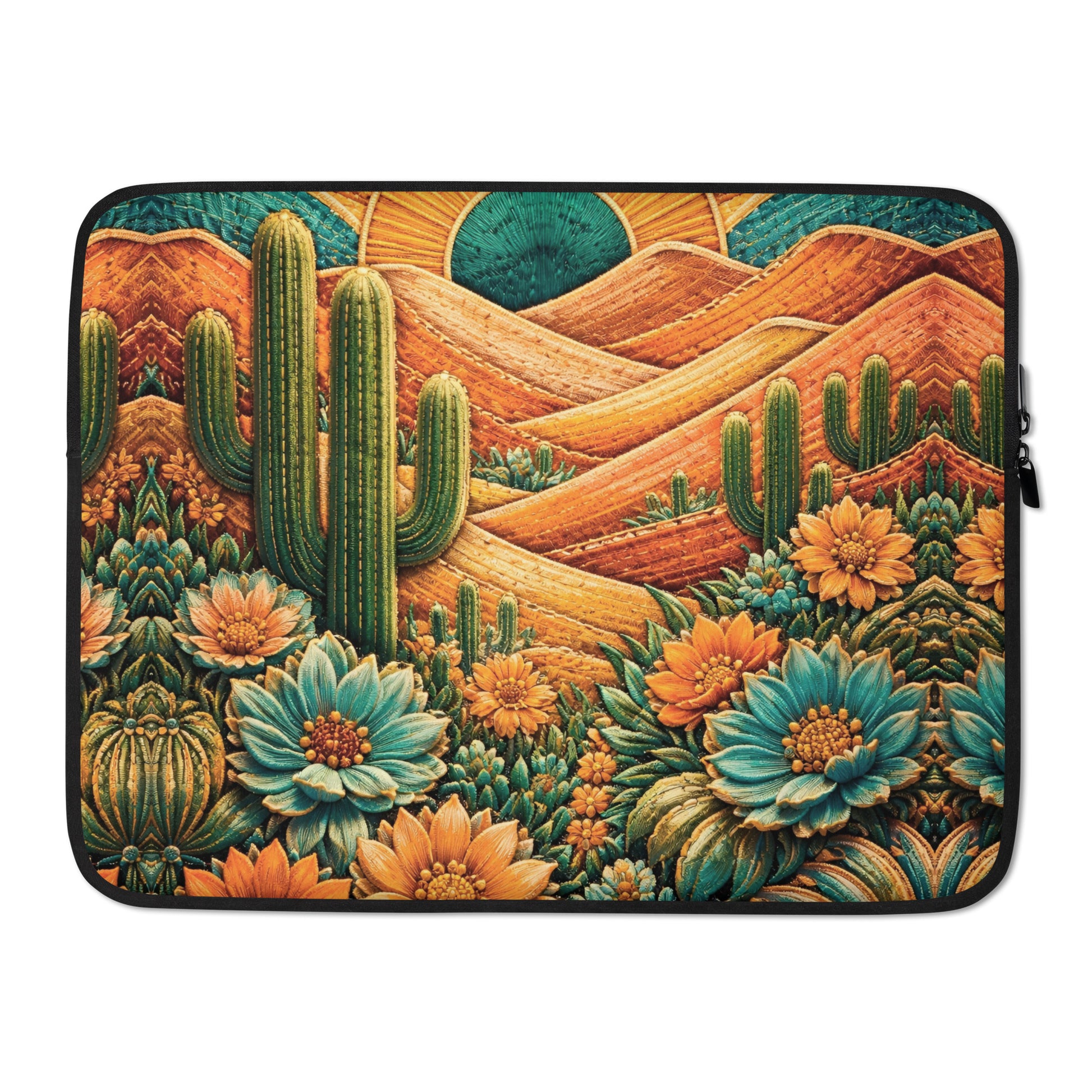 Laptop Sleeve - Sunrise Landscape Laptop Sleeve – Scenic Mountains, Fields & Meadows Case by printfluence.net