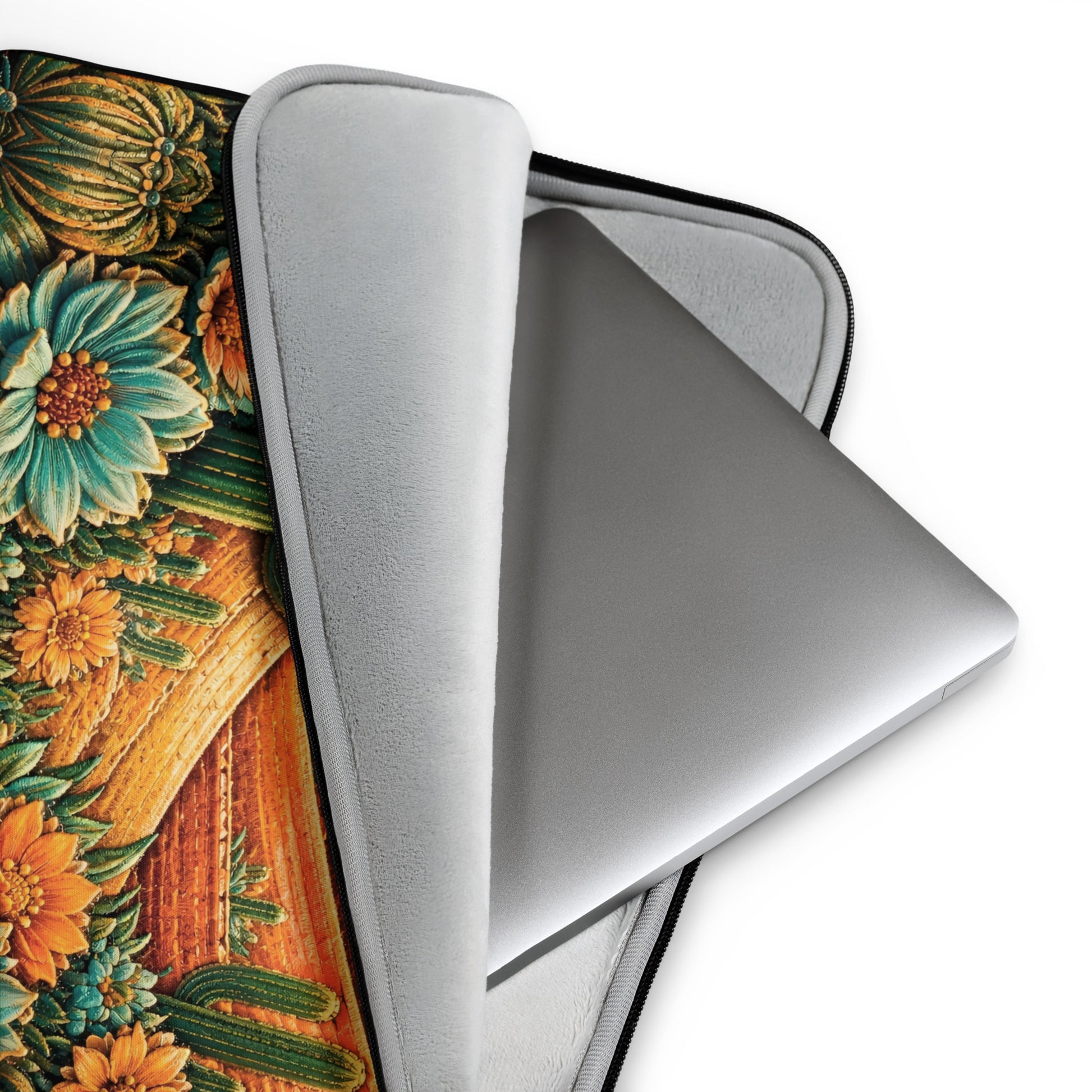 Laptop Sleeve - Sunrise Landscape Laptop Sleeve – Scenic Mountains, Fields & Meadows Case by printfluence.net
