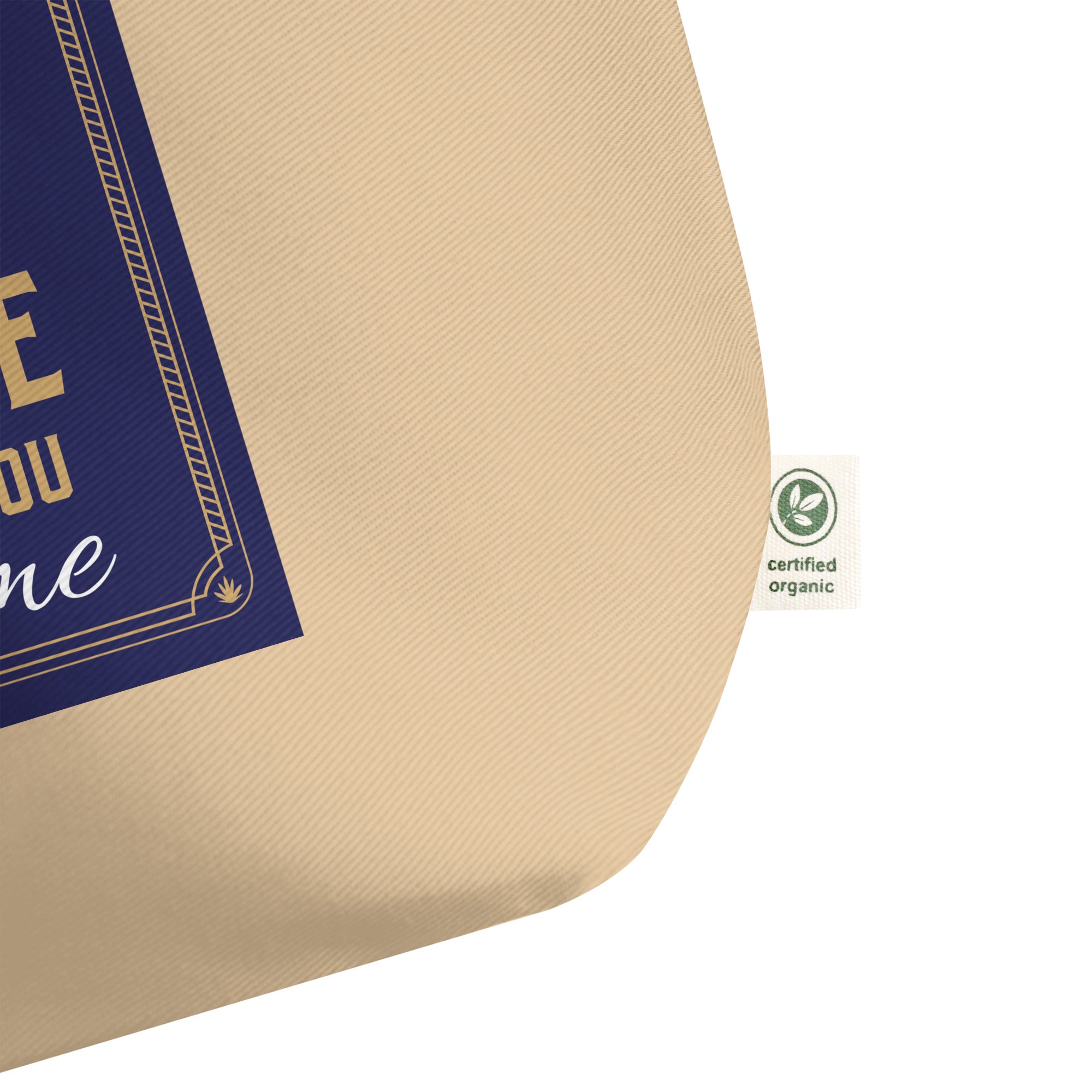 Large organic tote bag - Smile When You See Me Large Organic Tote – For Joyful Achievers by printfluence.net