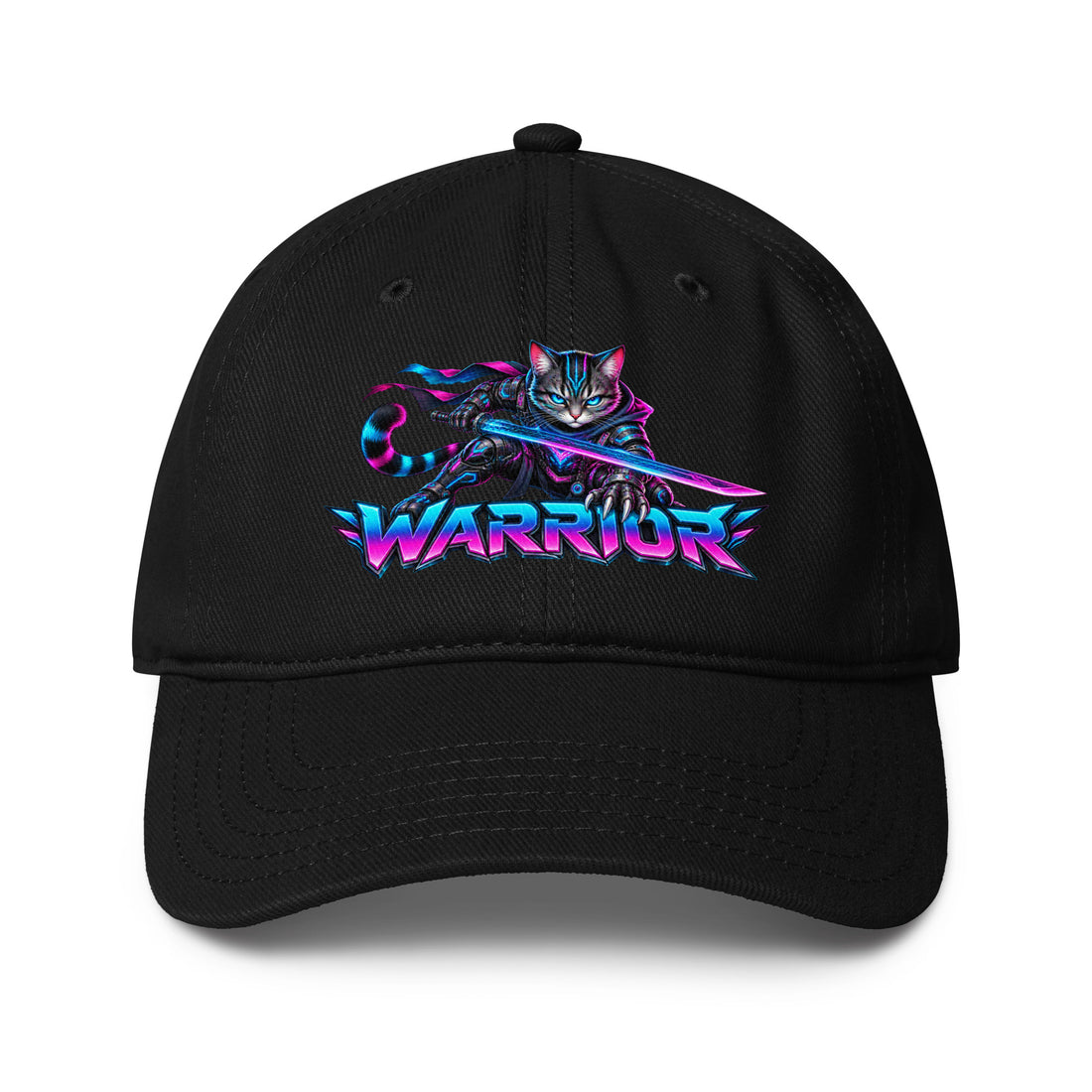 Cyberpunk Animals Lovers | Low Profile Baseball Cap — WARRIOR by printfluence