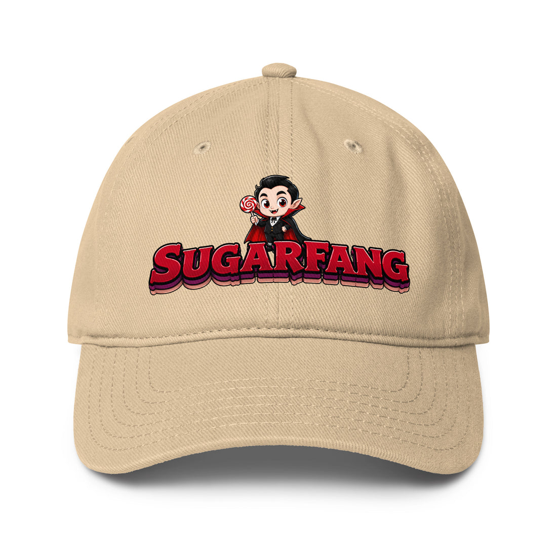 Sugarfang Cute Vampire Horror Mystery Low Profile Baseball Cap by printfluence.net