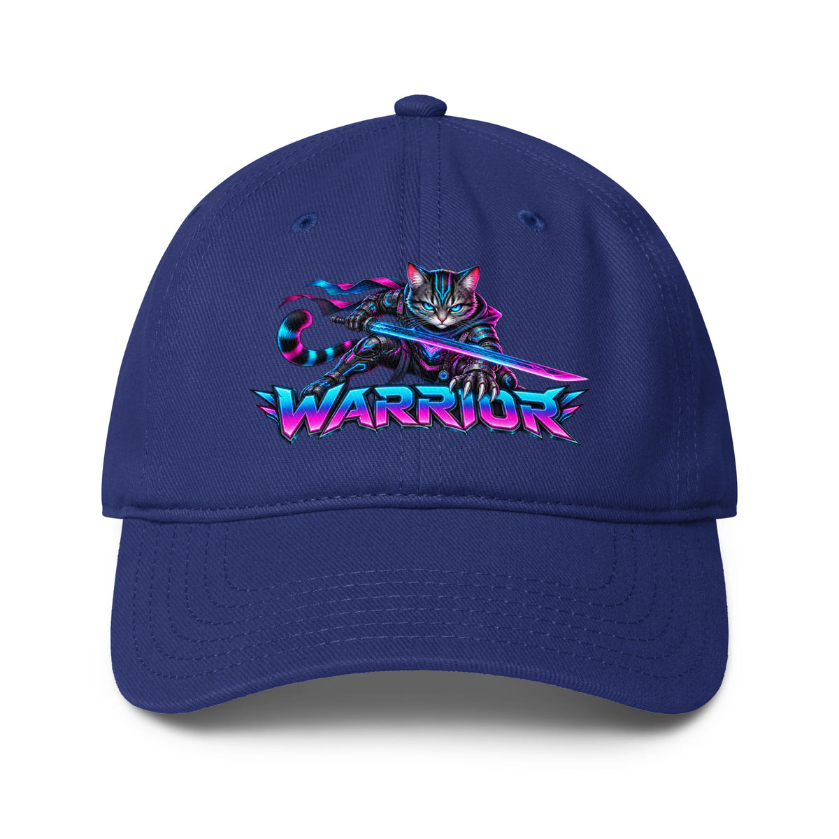 Cyberpunk Animals Lovers | Low Profile Baseball Cap — WARRIOR by printfluence