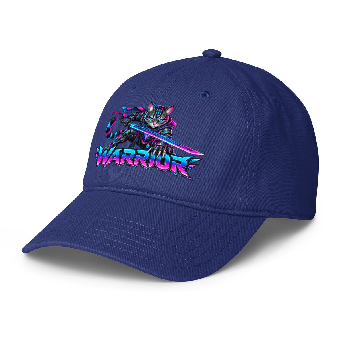 Cyberpunk Animals Lovers | Low Profile Baseball Cap — WARRIOR by printfluence