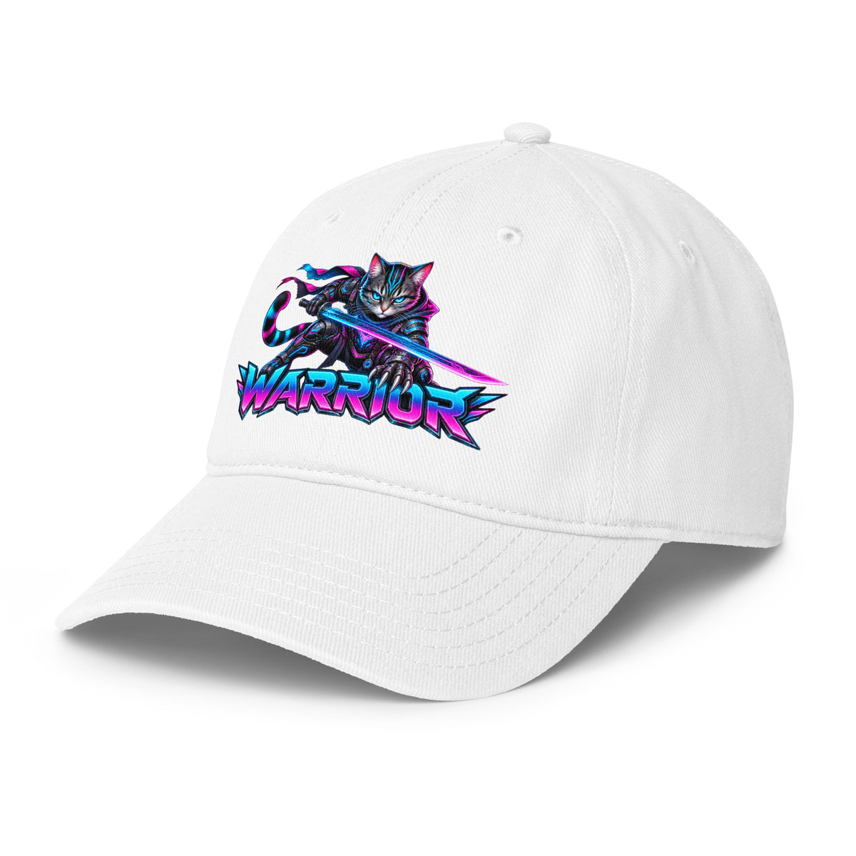 Cyberpunk Animals Lovers | Low Profile Baseball Cap — WARRIOR by printfluence