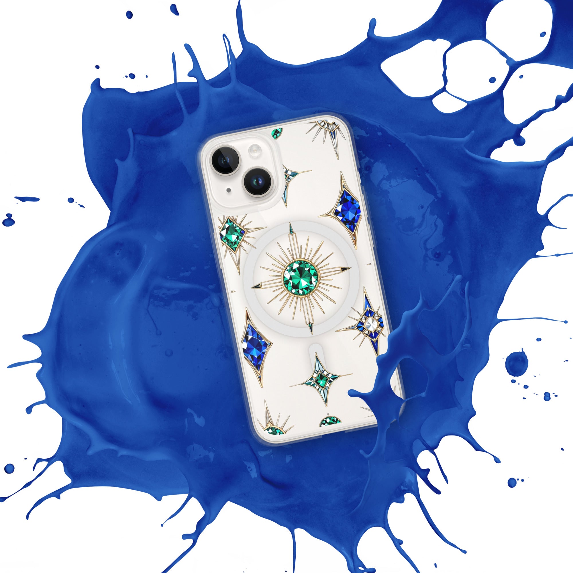 MagSafe® clear case for iPhone® - Gemstar Majesty MagSafe Clear iPhone Case – For Royal Achievers by printfluence.net