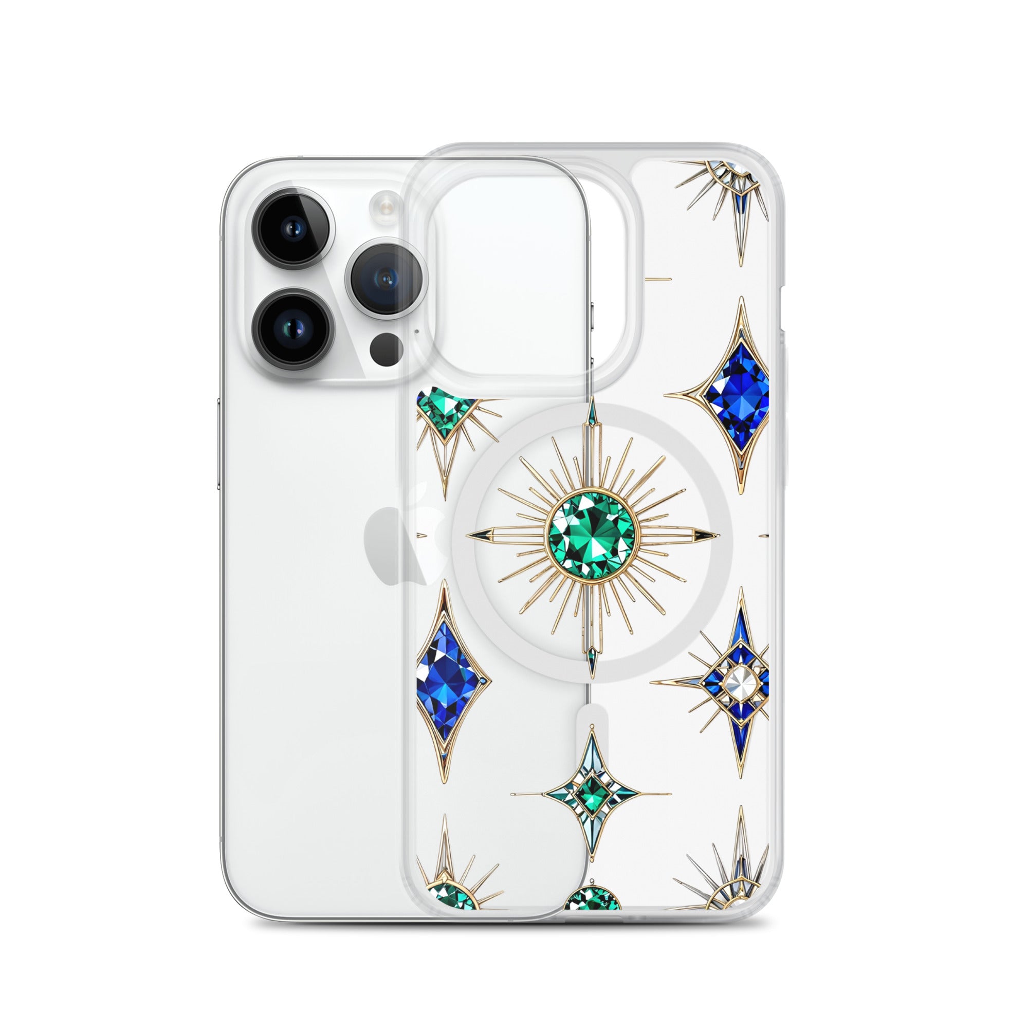 MagSafe® clear case for iPhone® - Gemstar Majesty MagSafe Clear iPhone Case – For Royal Achievers by printfluence.net