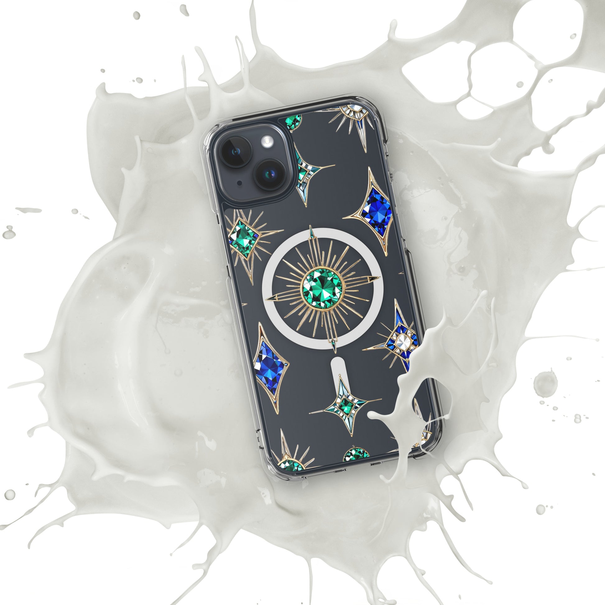 MagSafe® clear case for iPhone® - Gemstar Majesty MagSafe Clear iPhone Case – For Royal Achievers by printfluence.net