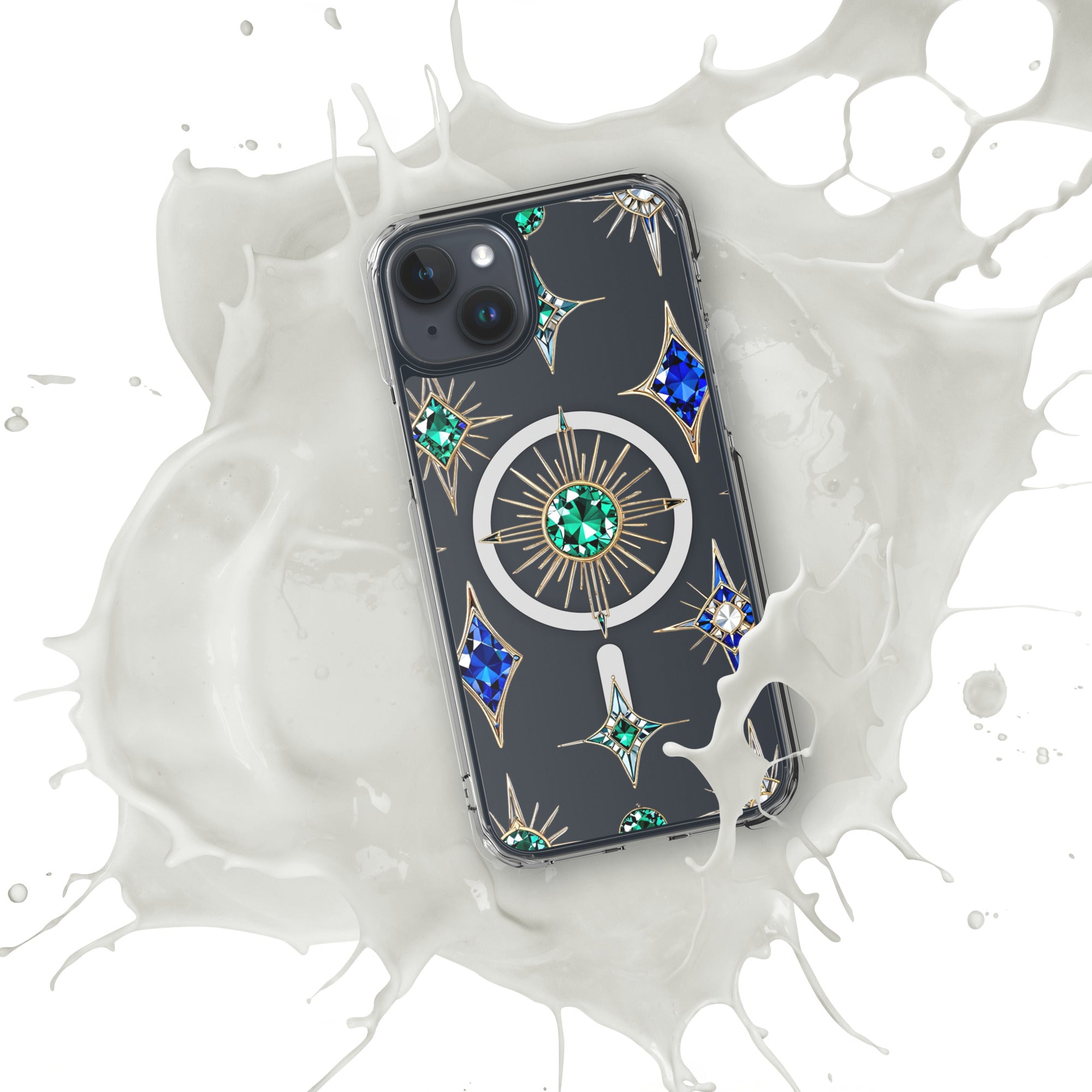 MagSafe® clear case for iPhone® - Gemstar Majesty MagSafe Clear iPhone Case – For Royal Achievers by printfluence.net