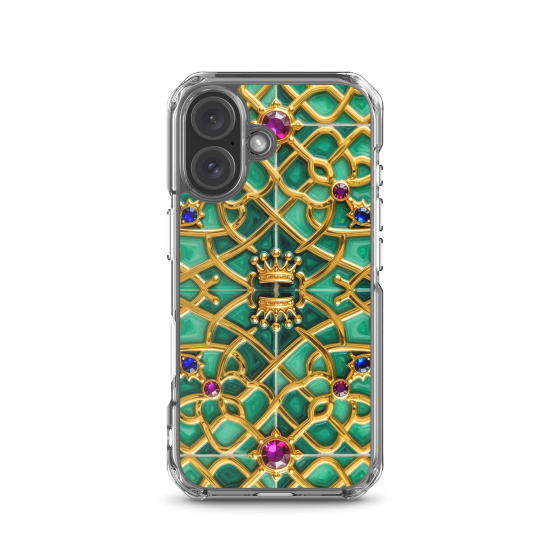 MagSafe® clear case for iPhone® - Royal Gold MagSafe iPhone Case – Elite Luxury Reign by printfluence.net