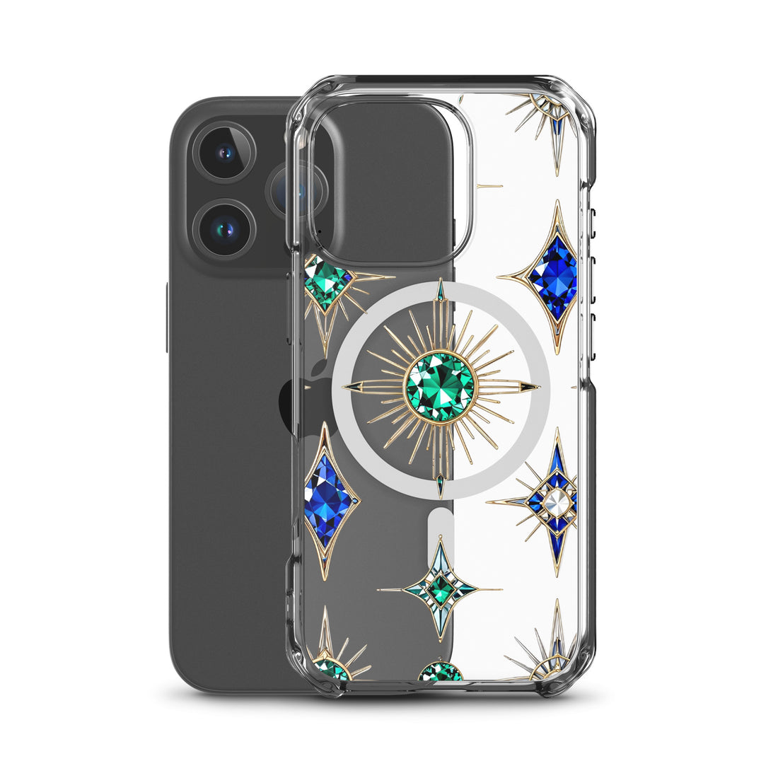 MagSafe® clear case for iPhone® - Gemstar Majesty MagSafe Clear iPhone Case – For Royal Achievers by printfluence.net