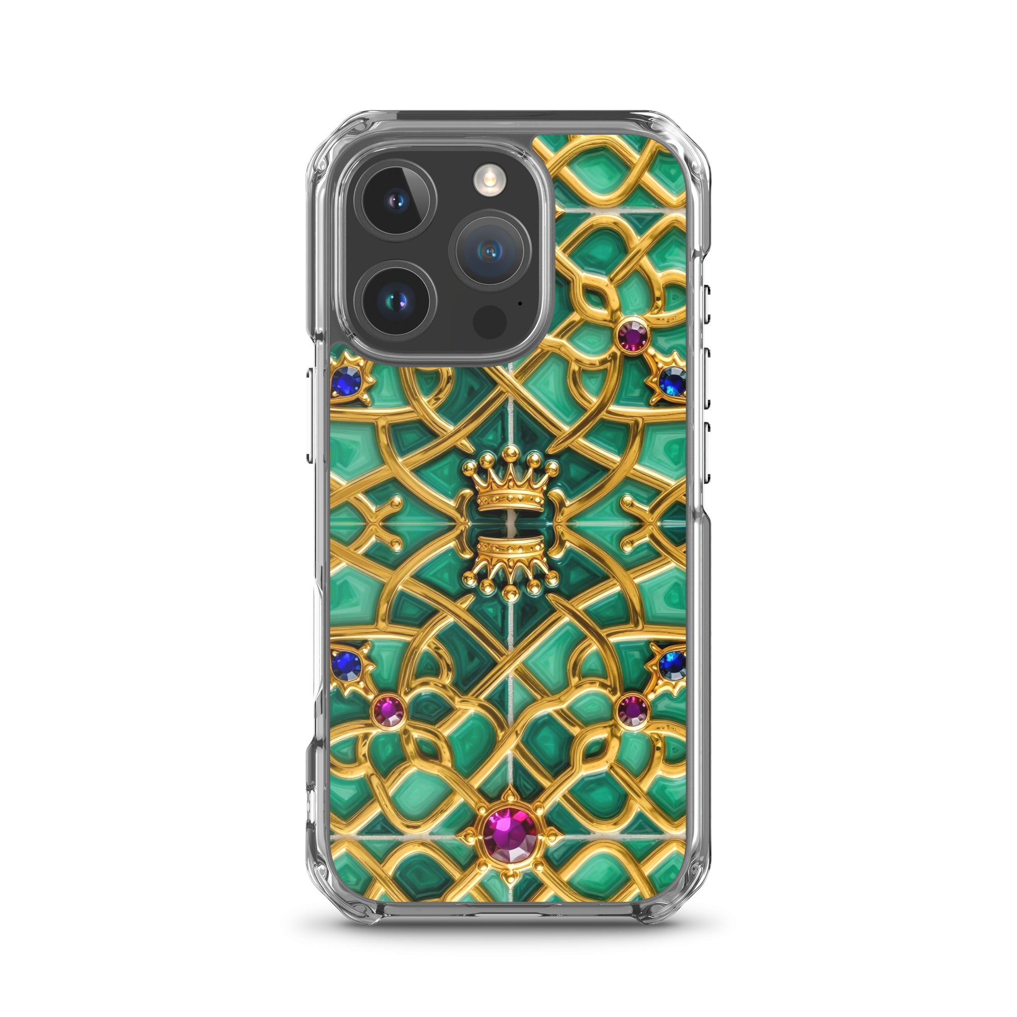 MagSafe® clear case for iPhone® - Royal Gold MagSafe iPhone Case – Elite Luxury Reign by printfluence.net