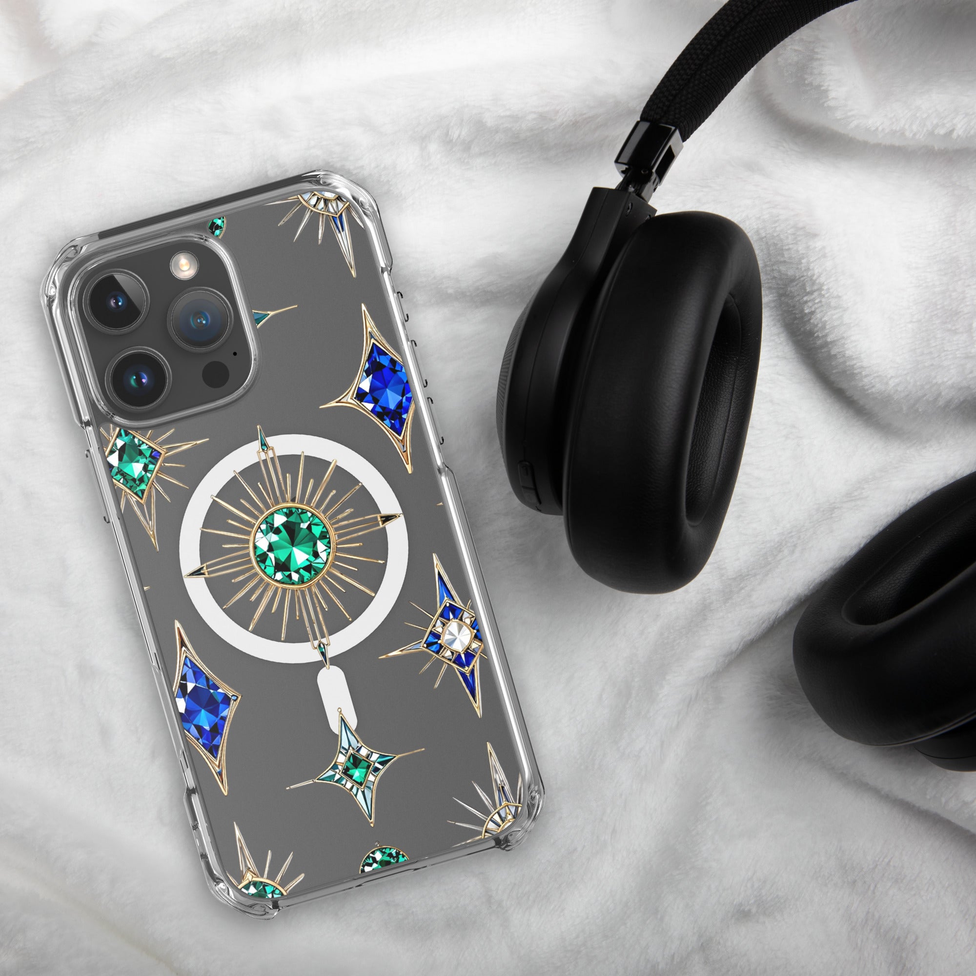 MagSafe® clear case for iPhone® - Gemstar Majesty MagSafe Clear iPhone Case – For Royal Achievers by printfluence.net