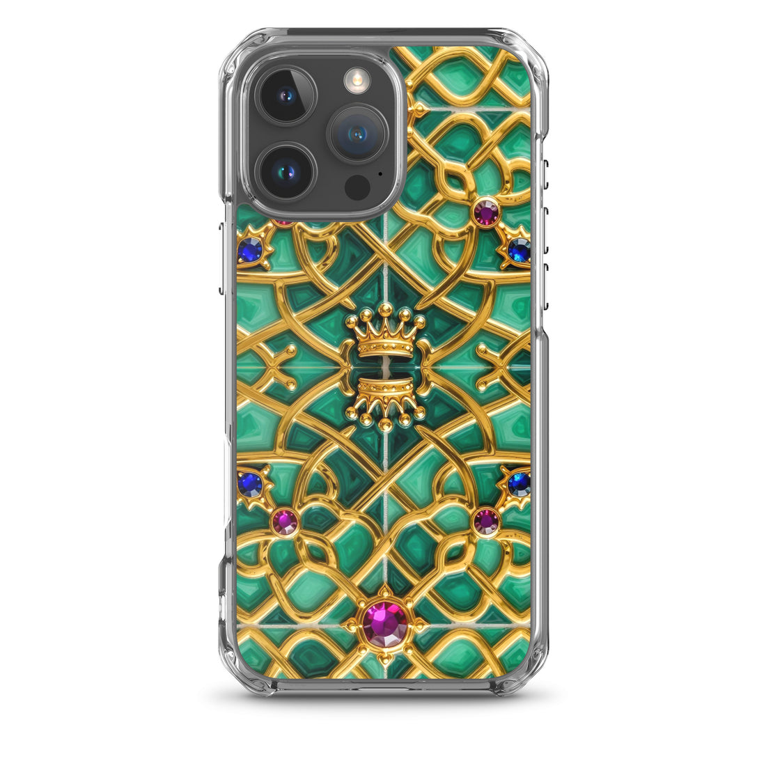 MagSafe® clear case for iPhone® - Royal Gold MagSafe iPhone Case – Elite Luxury Reign by printfluence.net