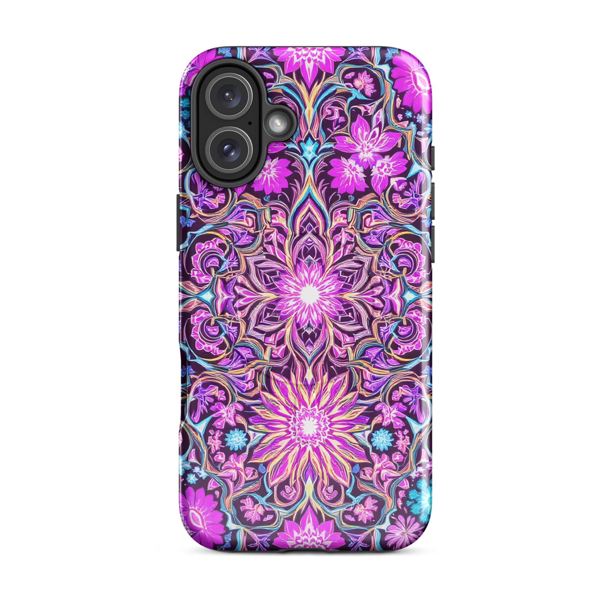 MagSafe® tough case for iPhone® - Purple Neon MagSafe Tough Case – Prestige Glow for Elite Visionaries by printfluence.net