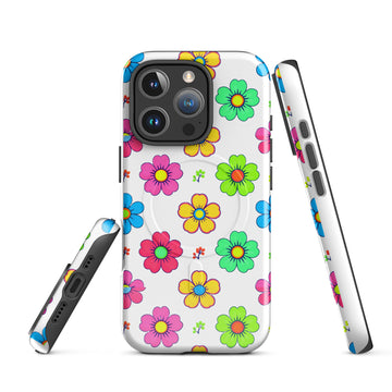 MagSafe® tough case for iPhone® - Spaced Bloom Dream iPhone Case – Mesmerizing Floral Art by printfluence.net