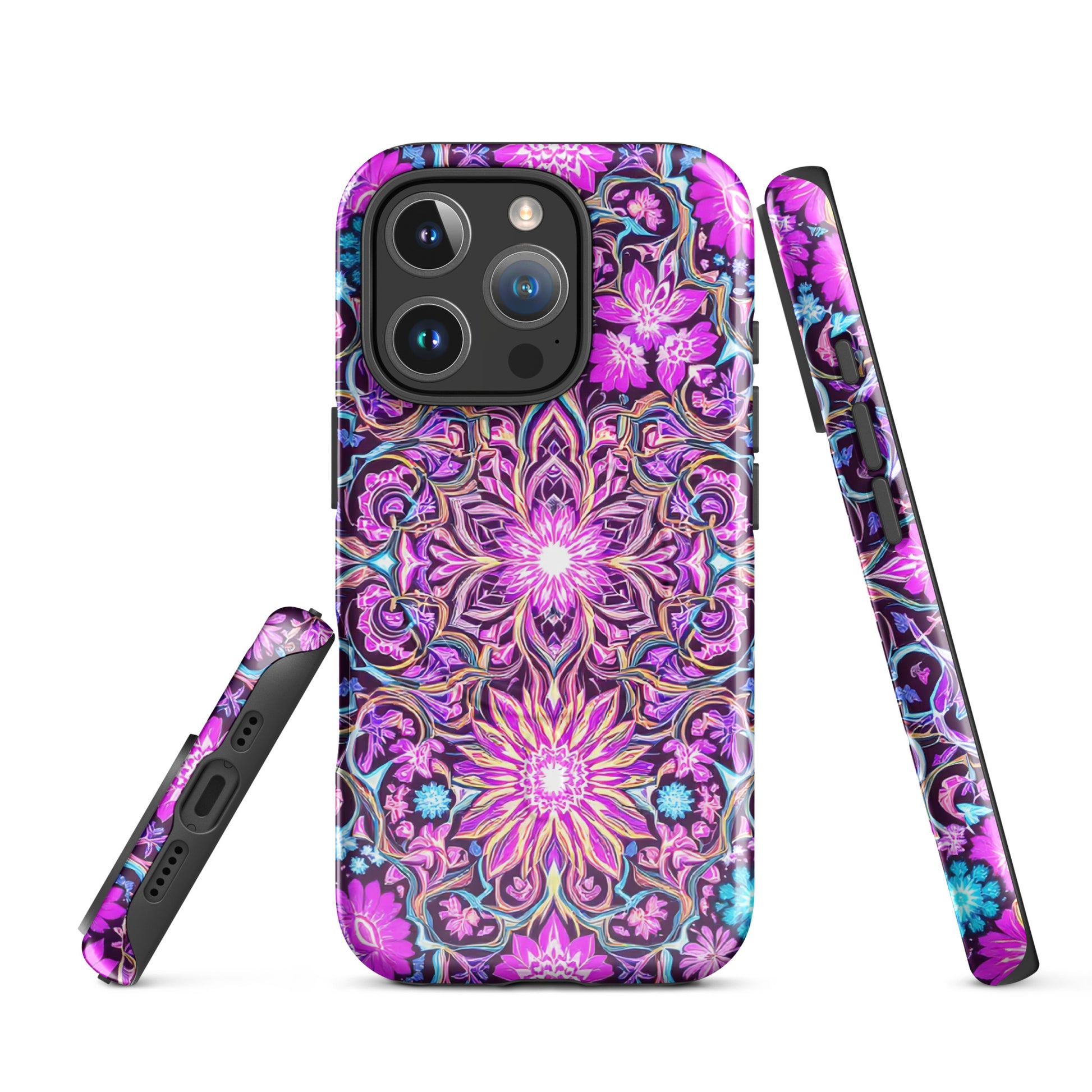MagSafe® tough case for iPhone® - Purple Neon MagSafe Tough Case – Prestige Glow for Elite Visionaries by printfluence.net