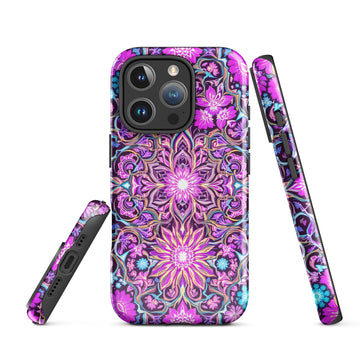 MagSafe® tough case for iPhone® - Purple Neon MagSafe Tough Case – Prestige Glow for Elite Visionaries by printfluence.net